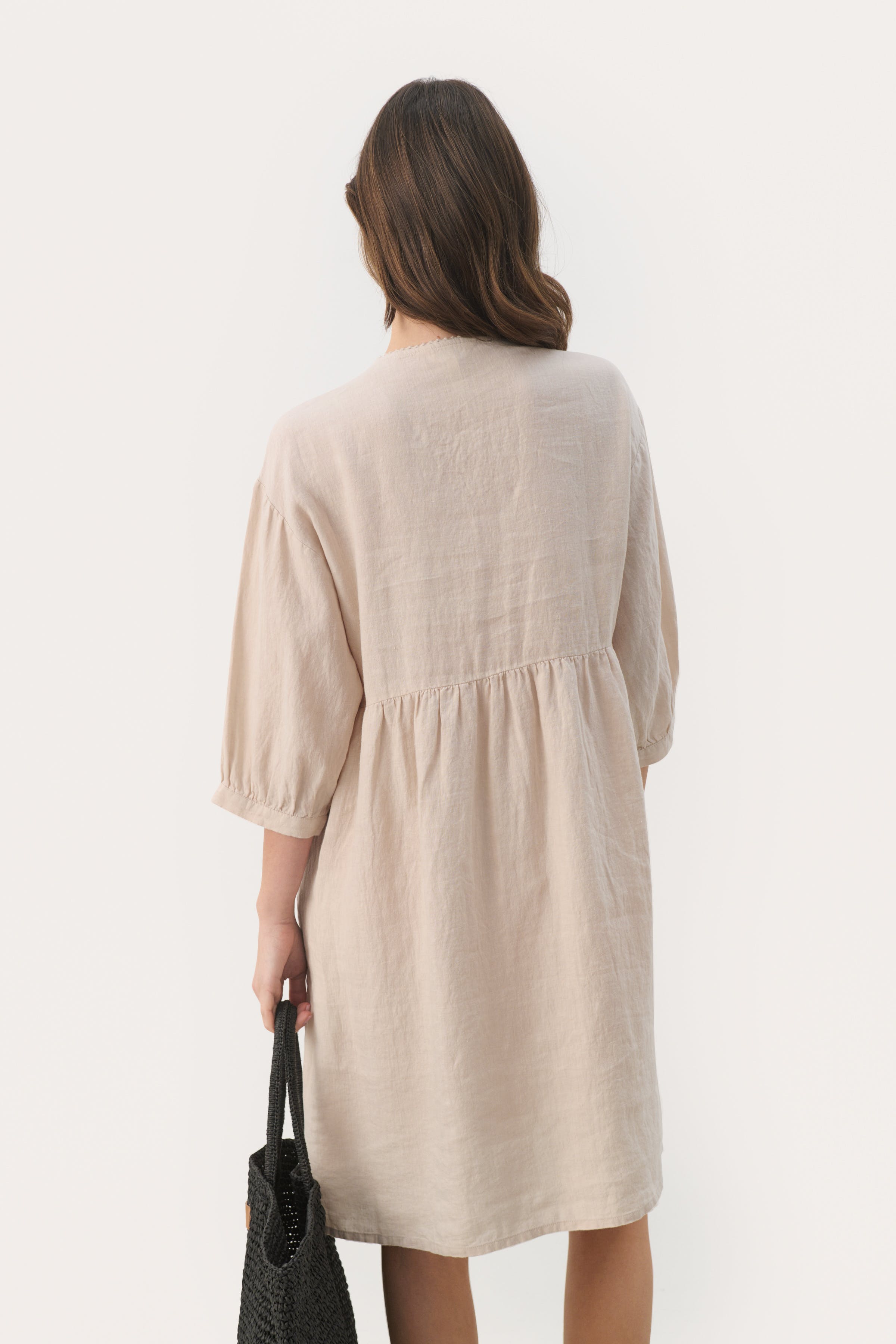 GiazellaPW Short linen dress LOOKBOOK BACK 30308679-303175