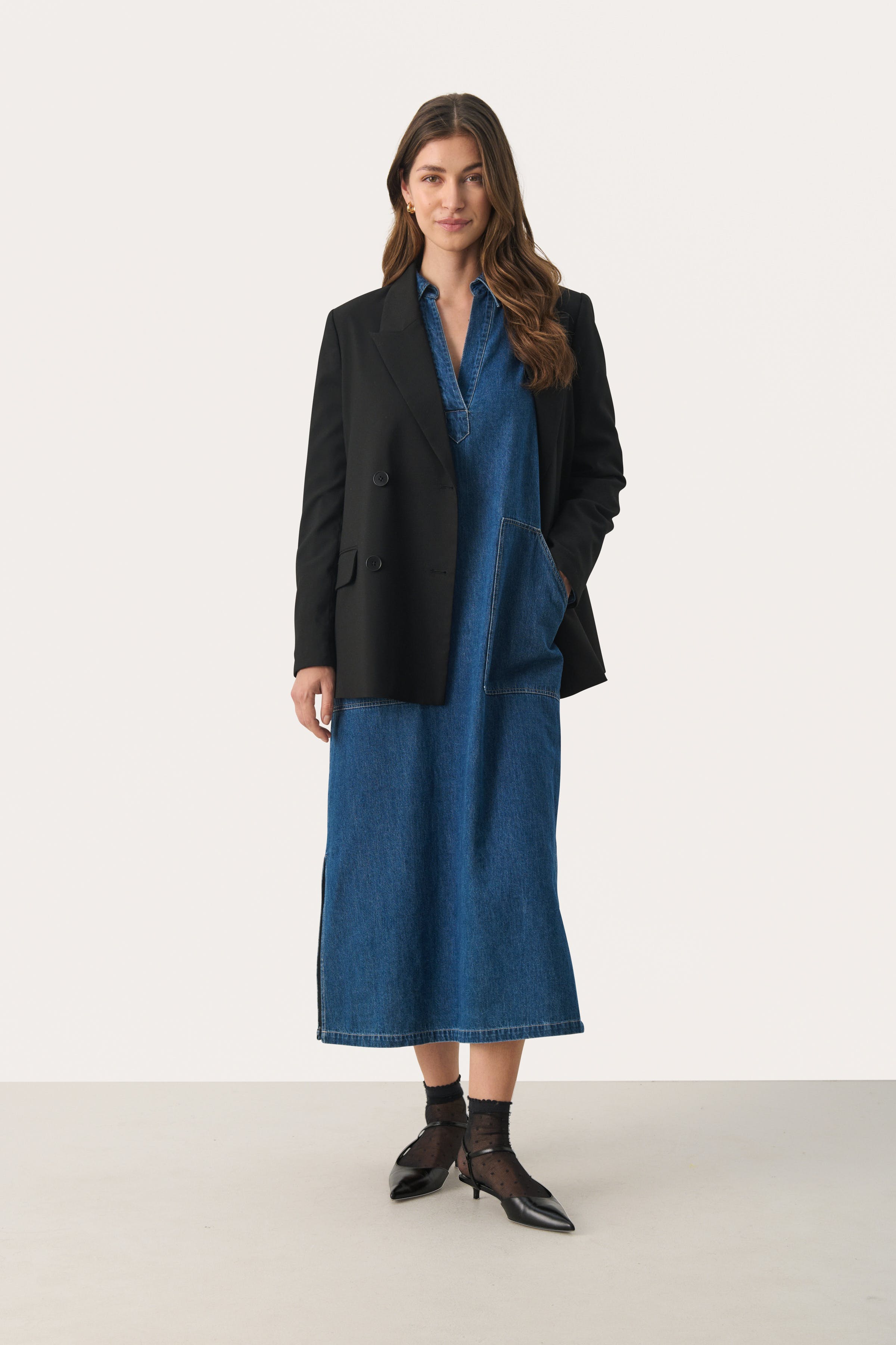 LollaPW Denim Jurk LOOKBOOK BACK 30308877-300145