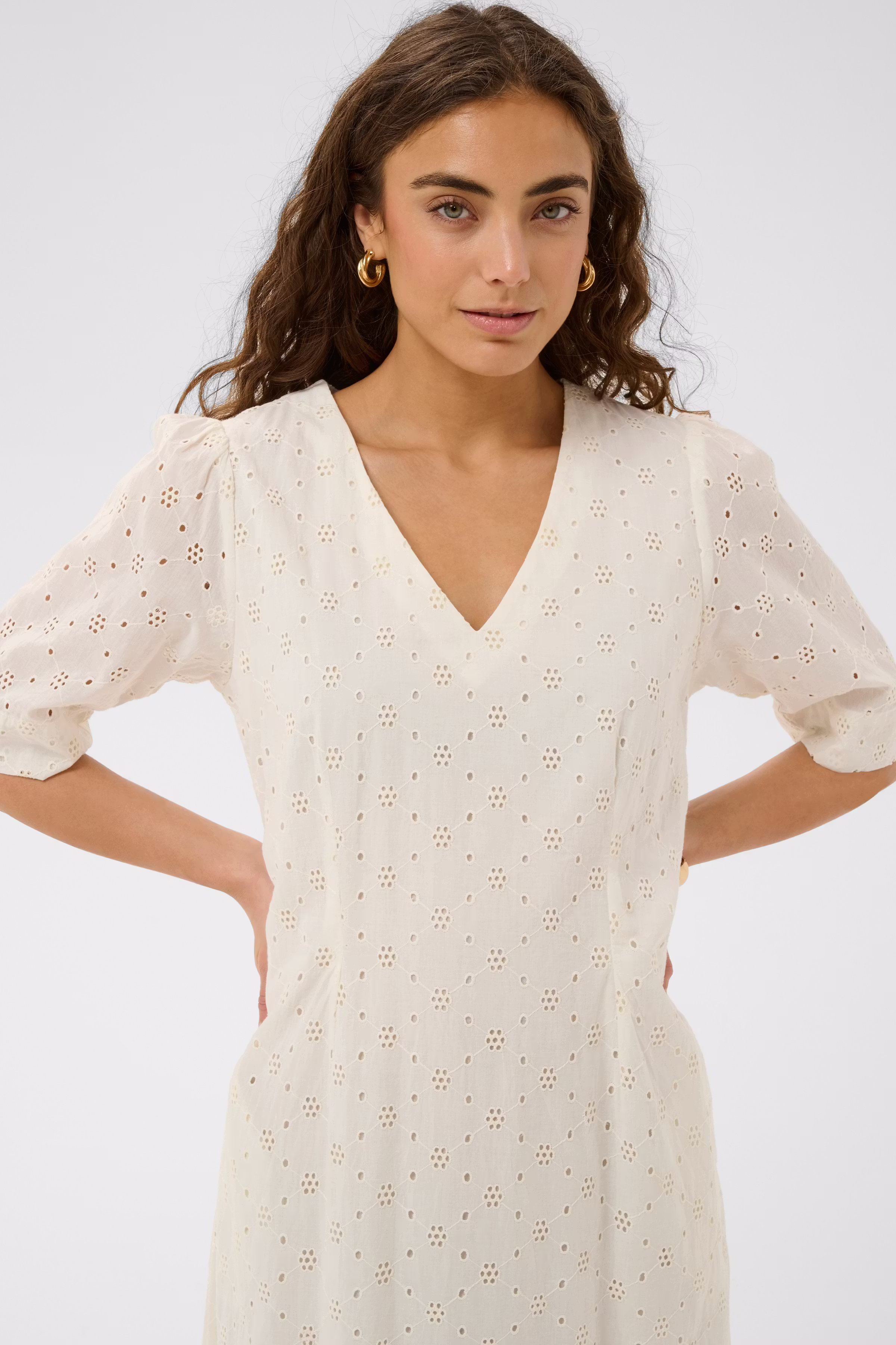 CUadelfine Kjole med broderi LOOKBOOK DETAIL 50113254-500013