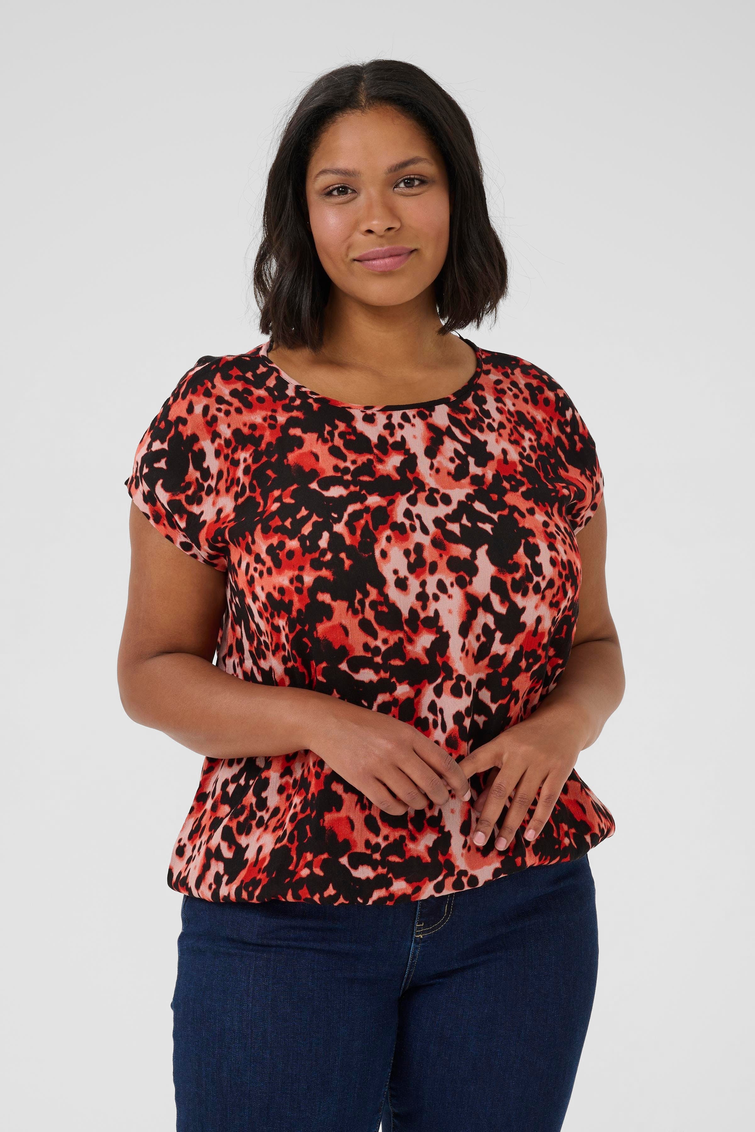 KCami Leopard Blouse LOOKBOOK FRONT 10582027-108190