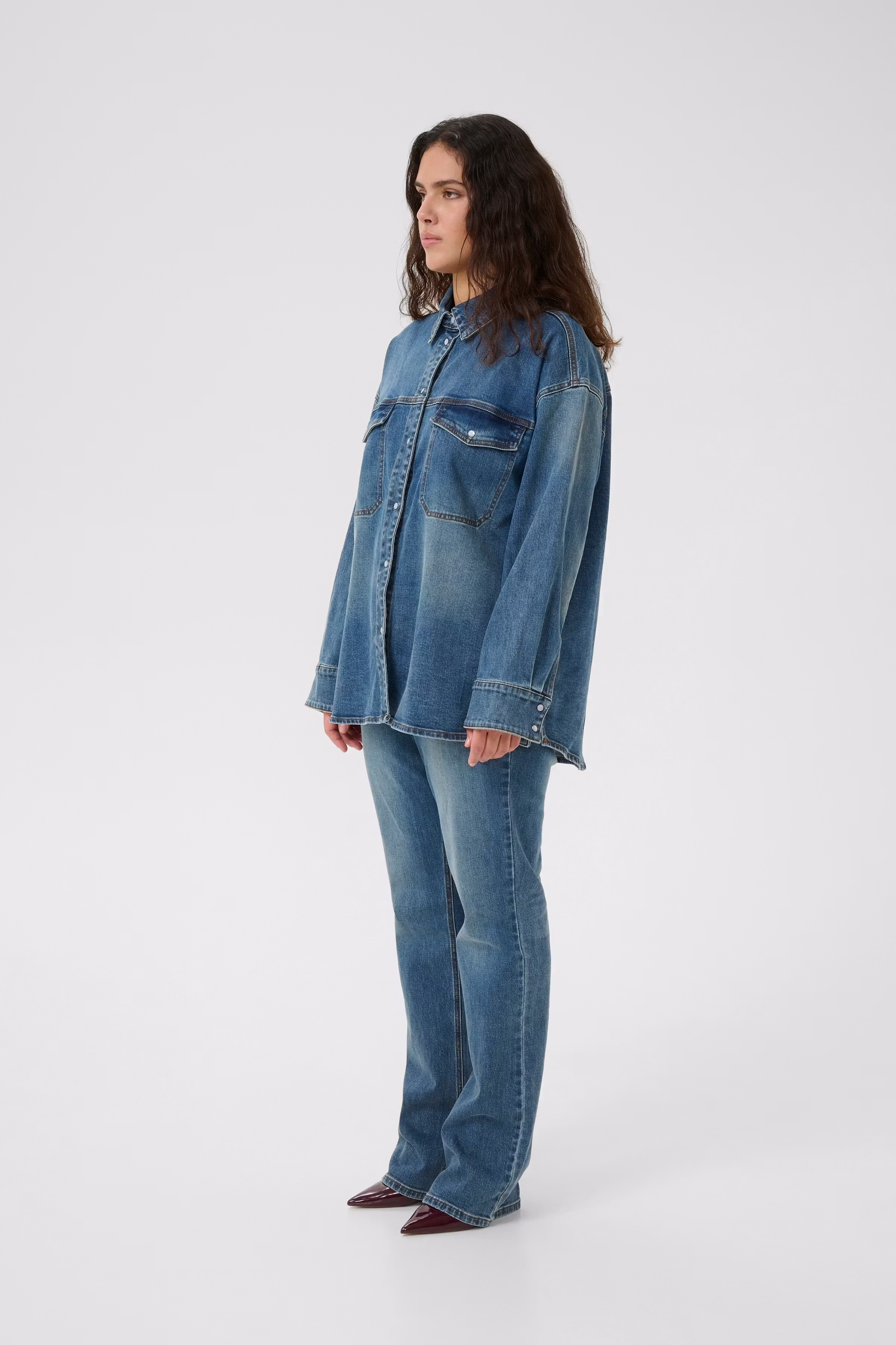 GZviva Denimskjorte LOOKBOOK FRONT 10910575-108303