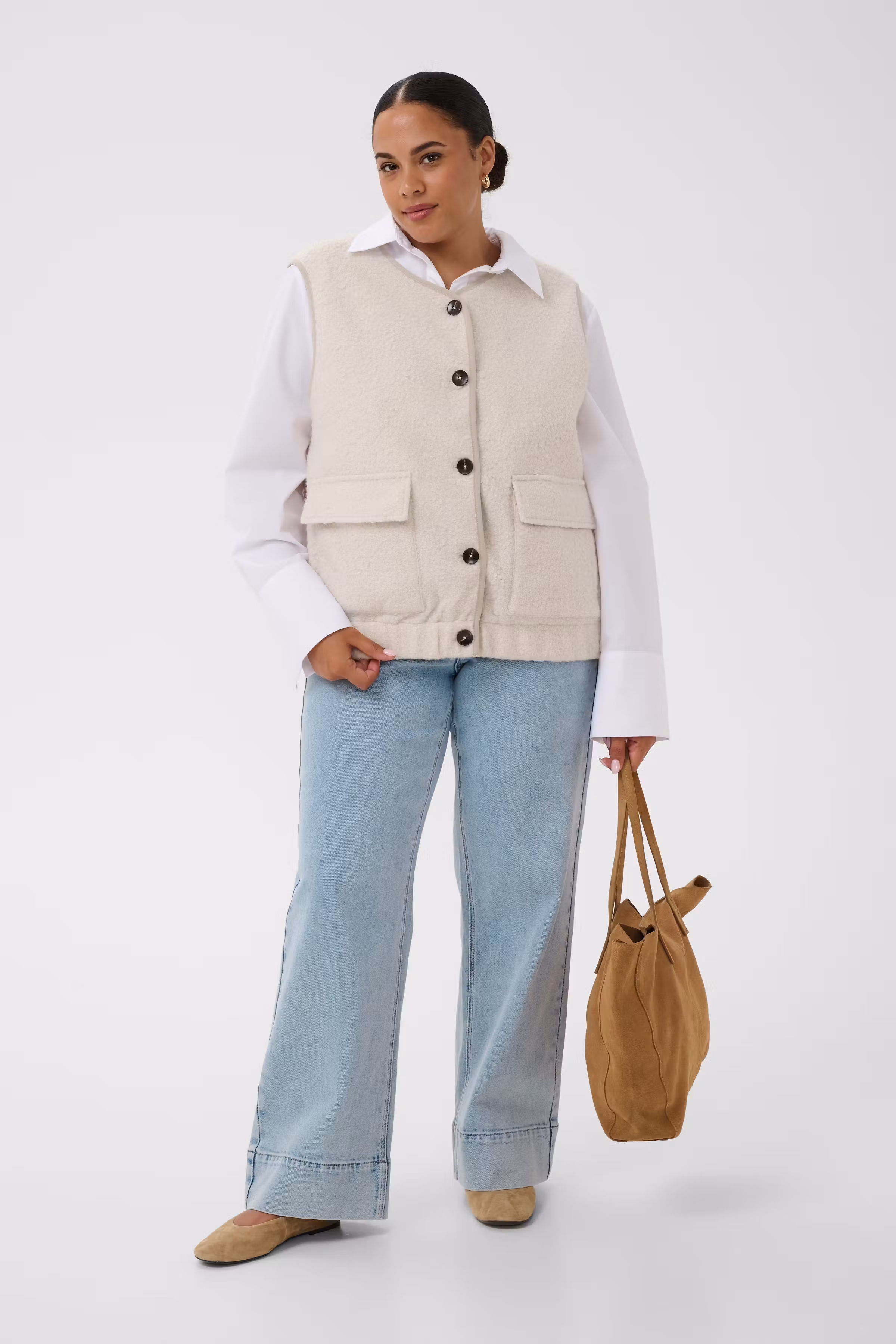 KCfilona Warm vest LOOKBOOK FRONT 10584940-1107011