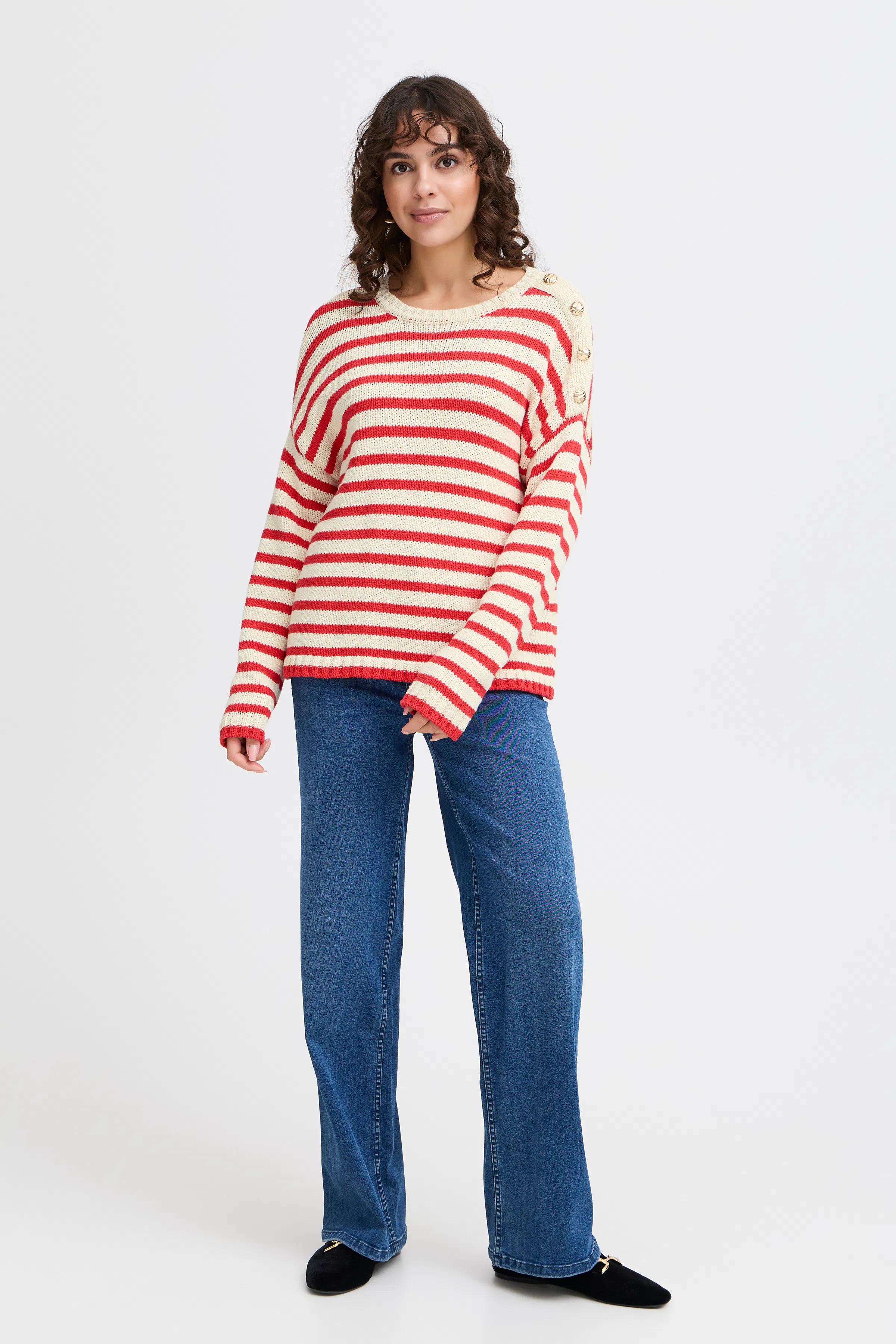 FRBELINDA PU 1 Strikket pullover LOOKBOOK FRONT 20615112-201203