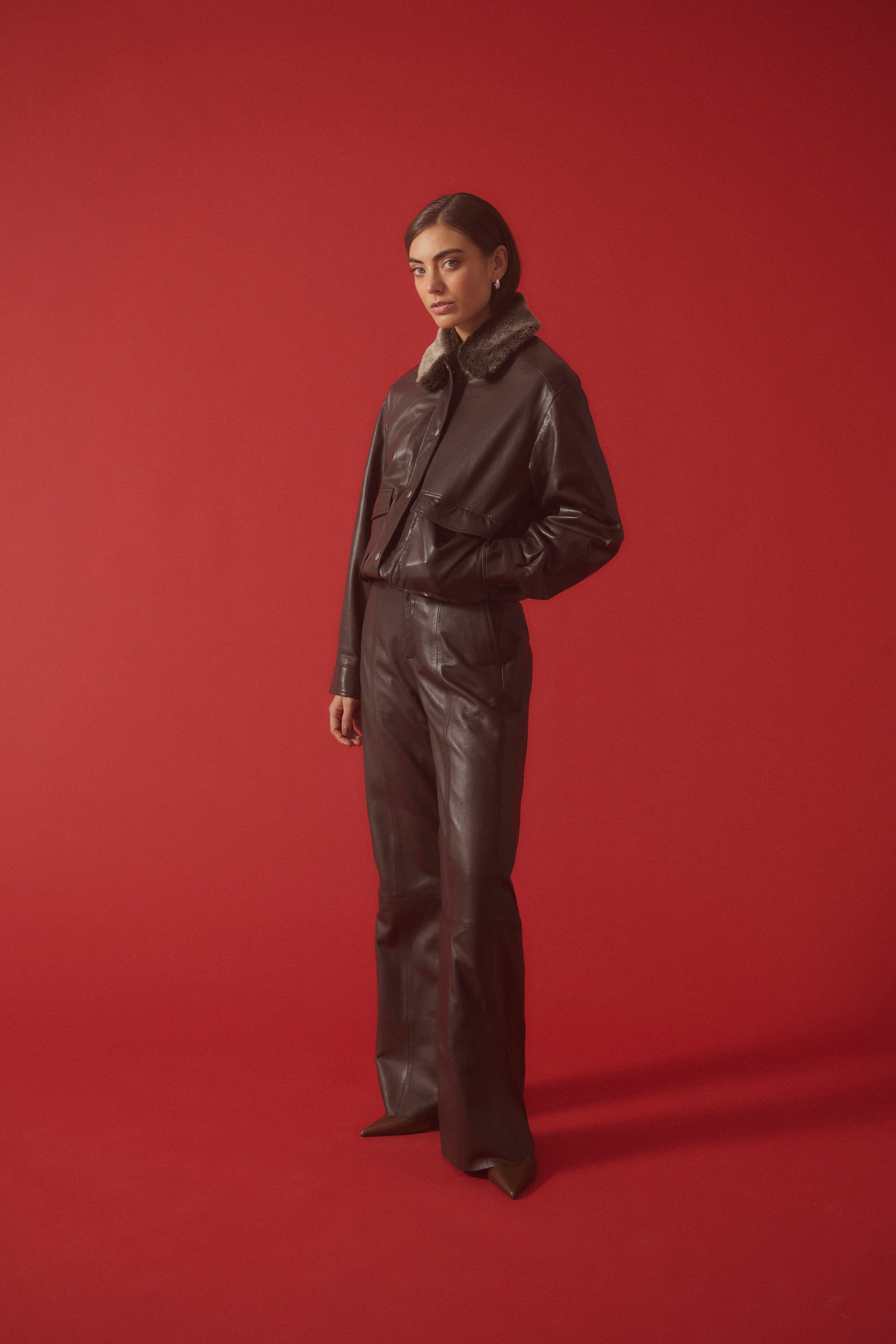 CUBORGNY Leather trousers
 LOCATION NONE 50114184-190915