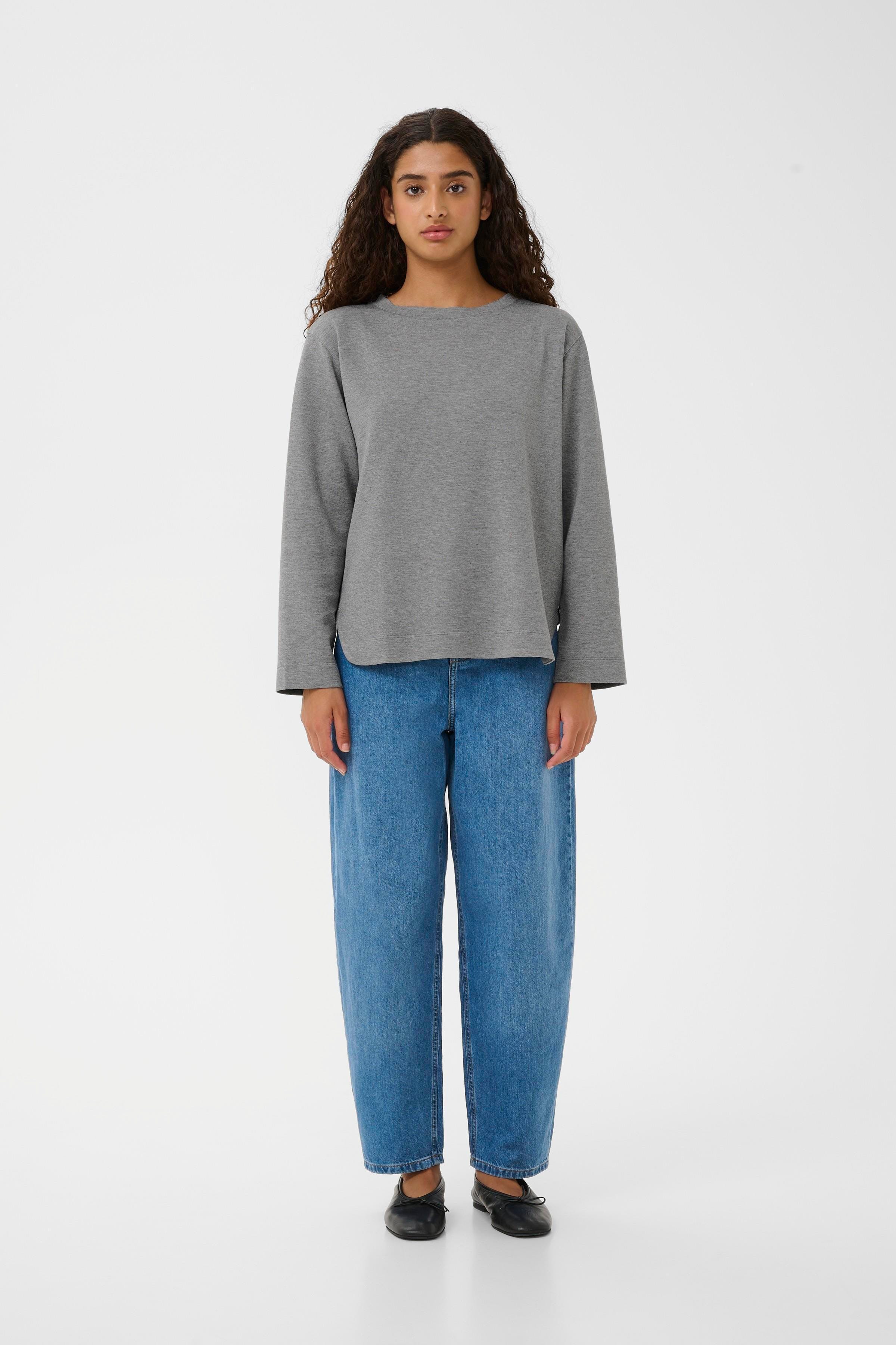 GincentIW Melange Crewneck Sweatshirt LOOKBOOK FRONT 30109922-301744