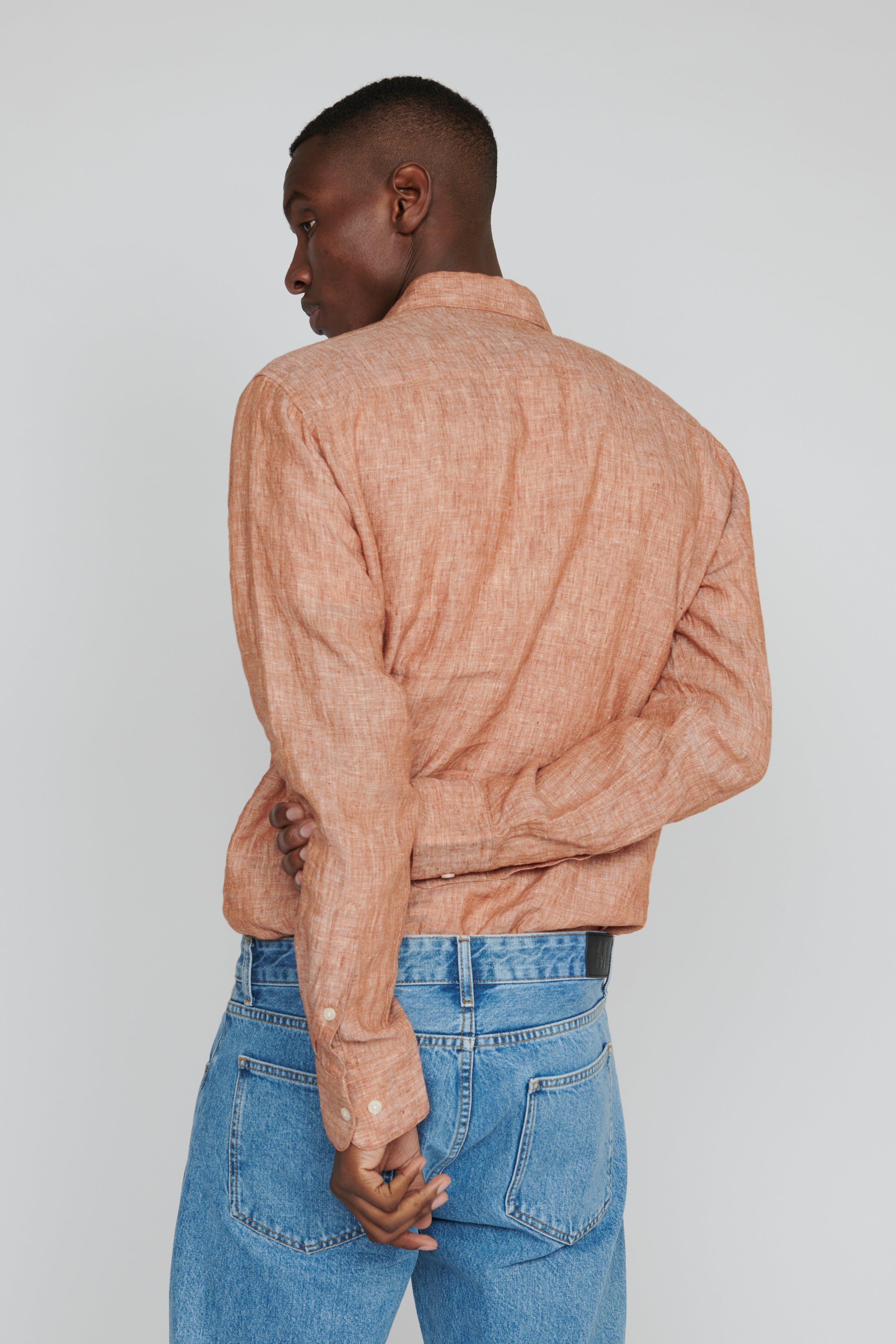 MAmarc linnen overhemd LOOKBOOK BACK 30205841-181140