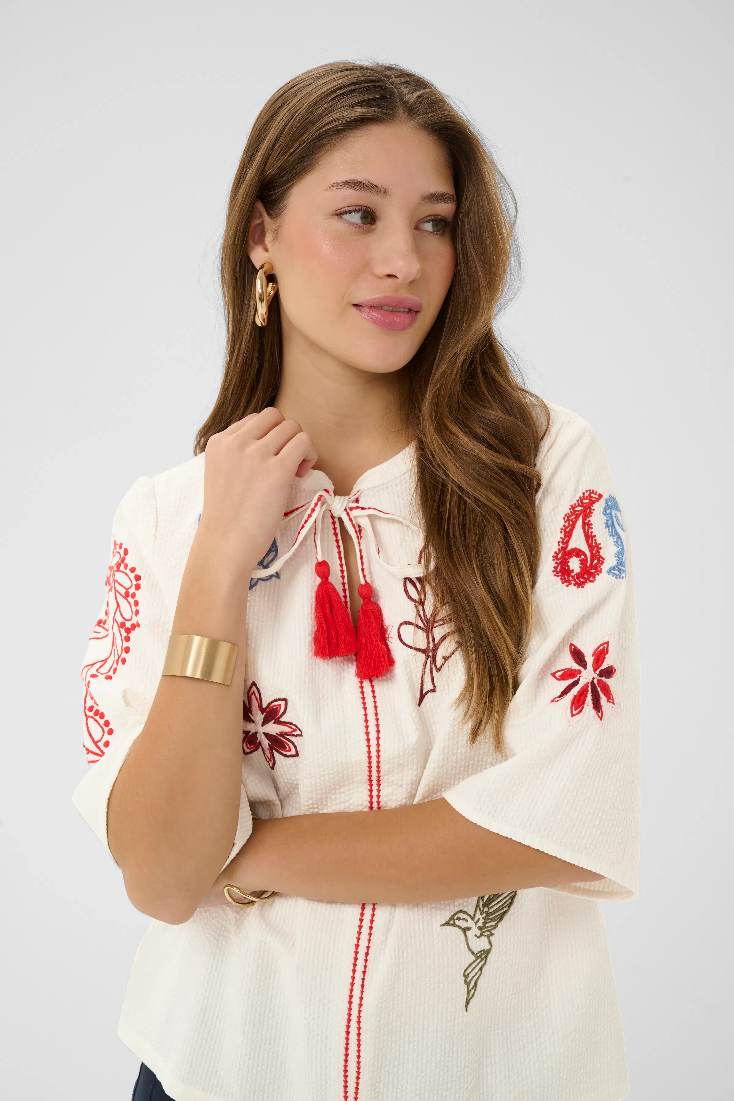 CRRosetta Blouse LOOKBOOK DETAIL 10614840-110701