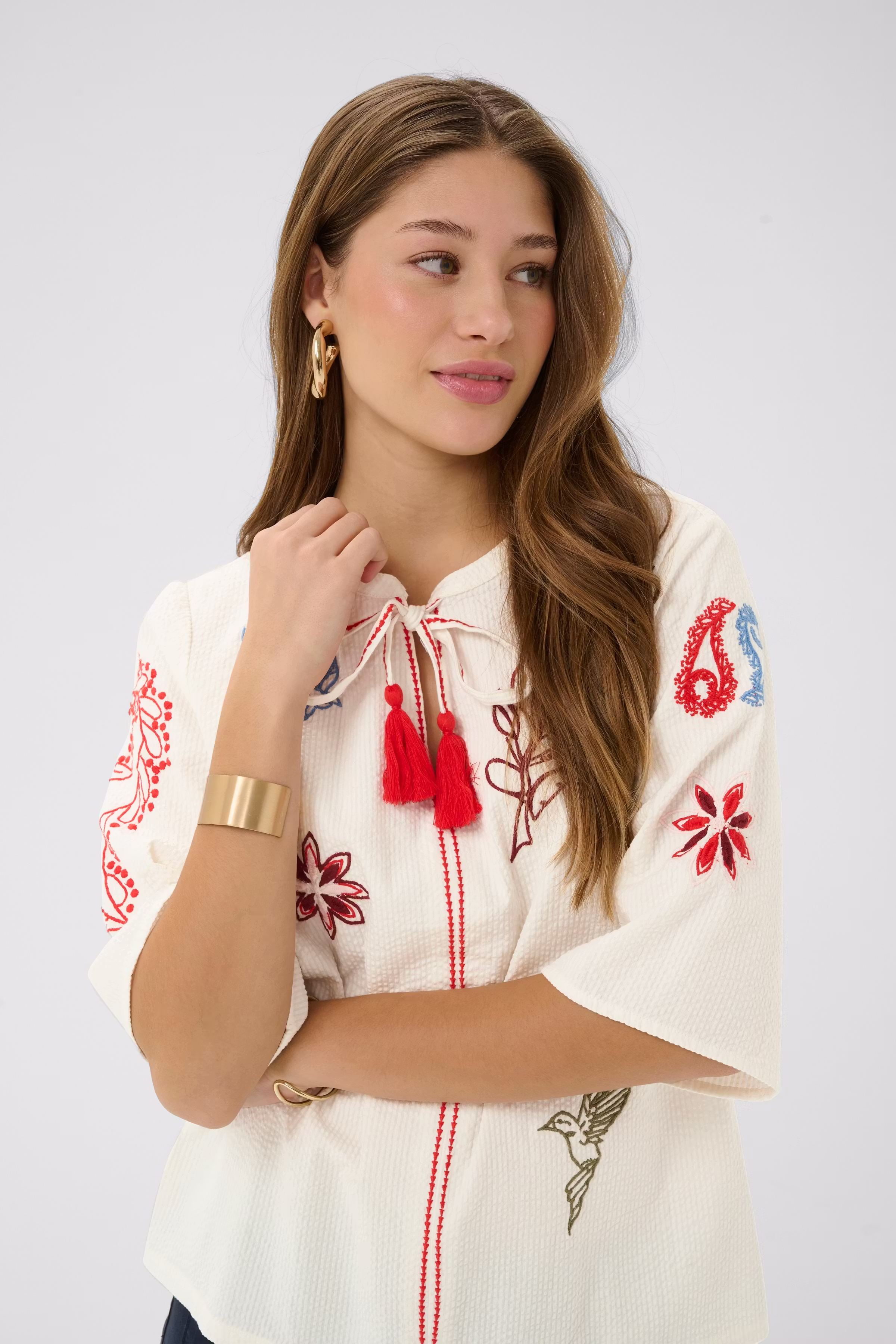 CRRosetta Blouse LOOKBOOK DETAIL 10614840-110701