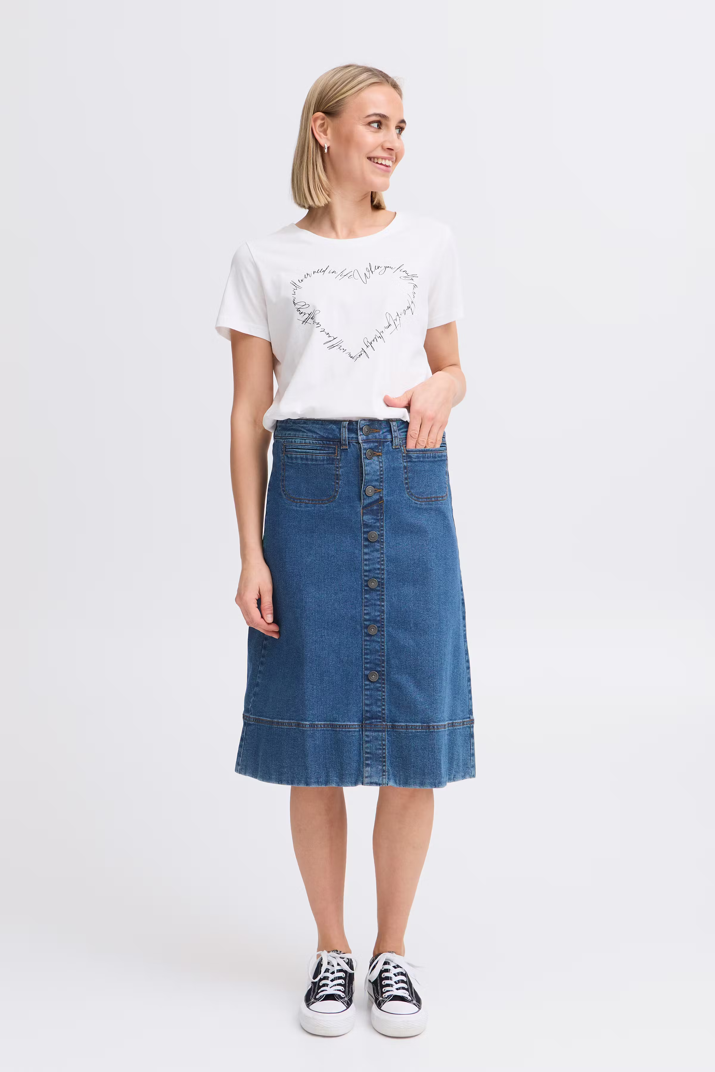 FRVOCUT Skjørt LOOKBOOK FRONT 20615504-201425