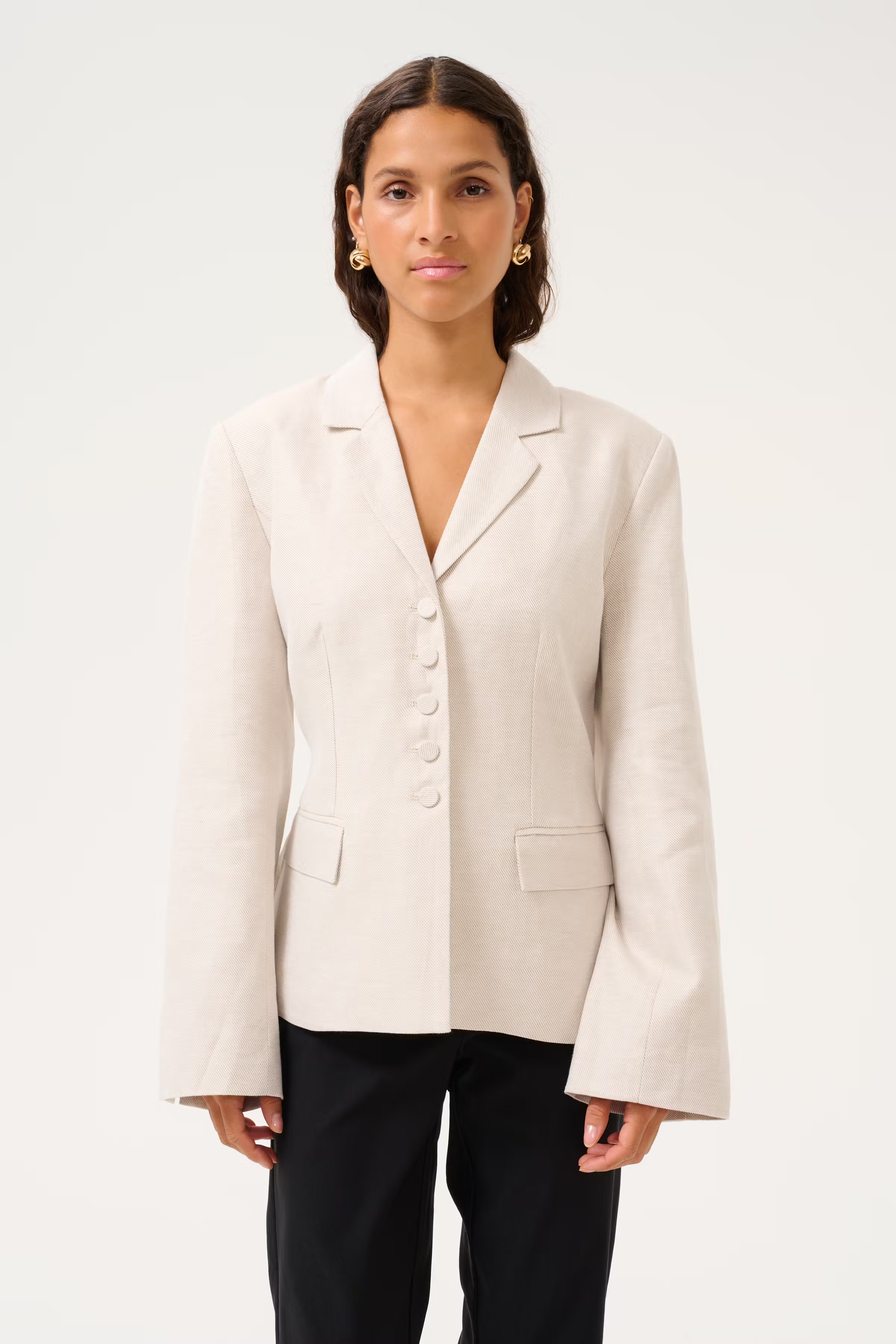 KBVia Blazer in linen blend LOOKBOOK FRONT 10105474-1613101