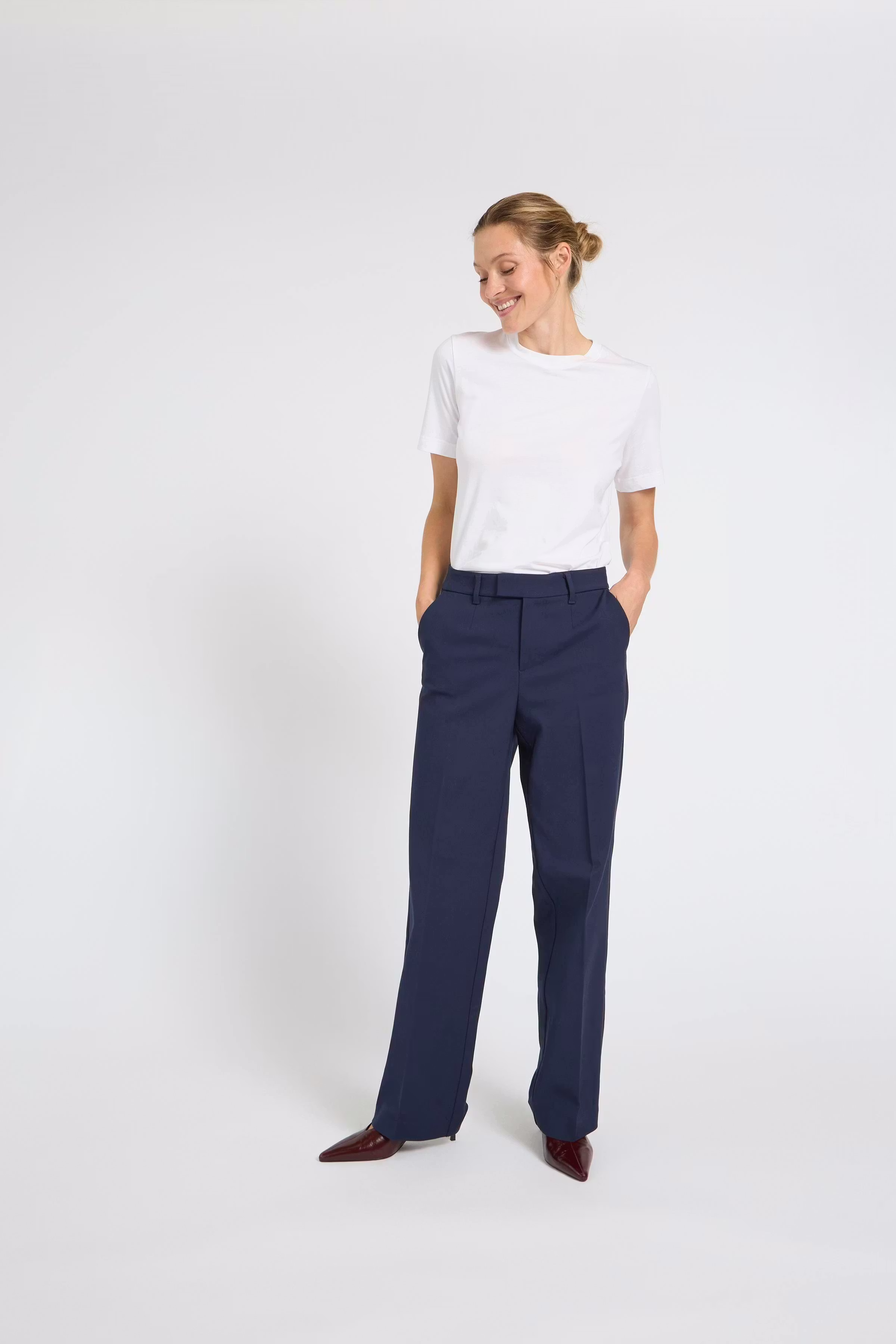 PZBINDY High Waist Wide Leg Trousers LOCATION NONE 50210334-194020