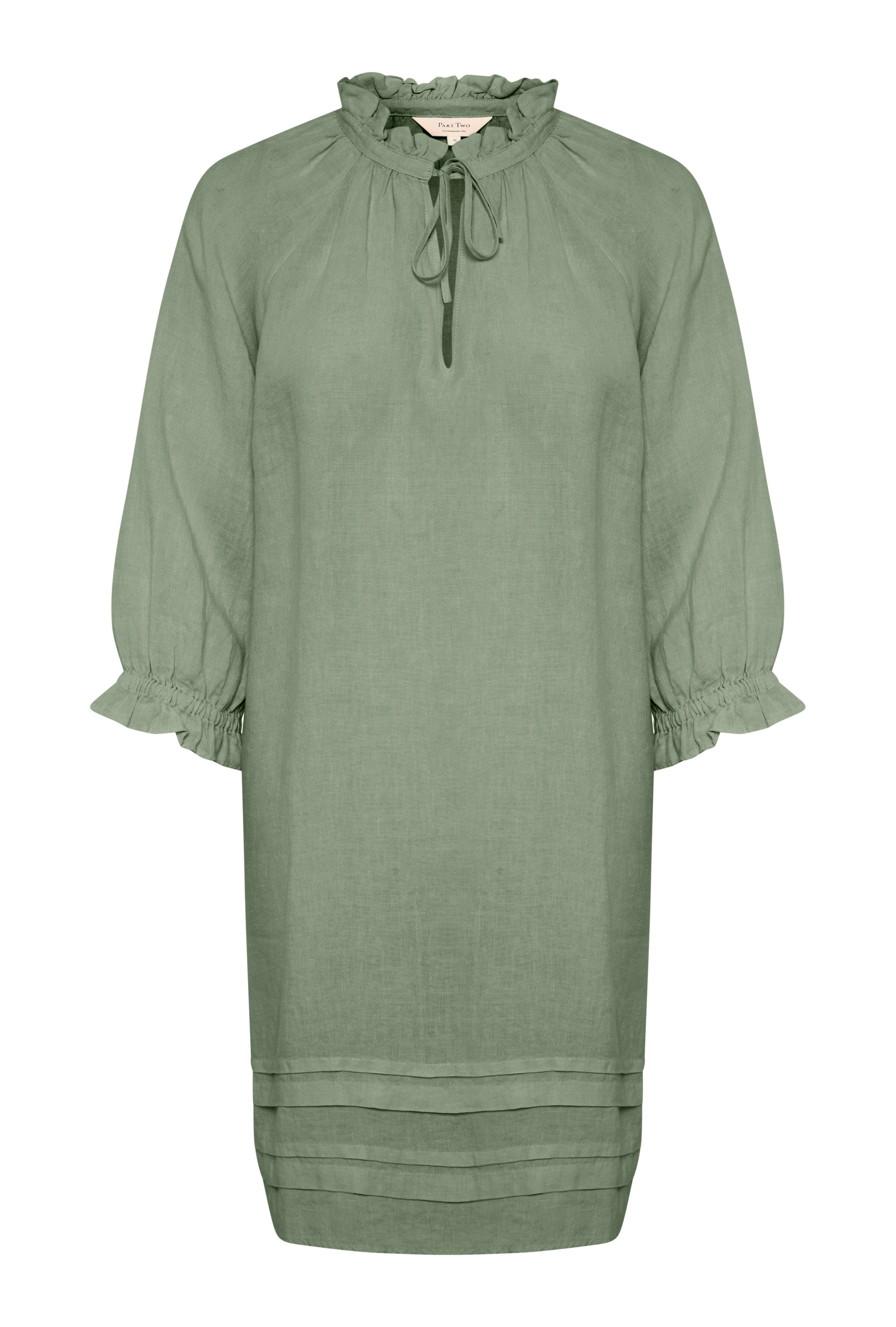 AranPW Short linen dress PACK FRONT 30308746-185806