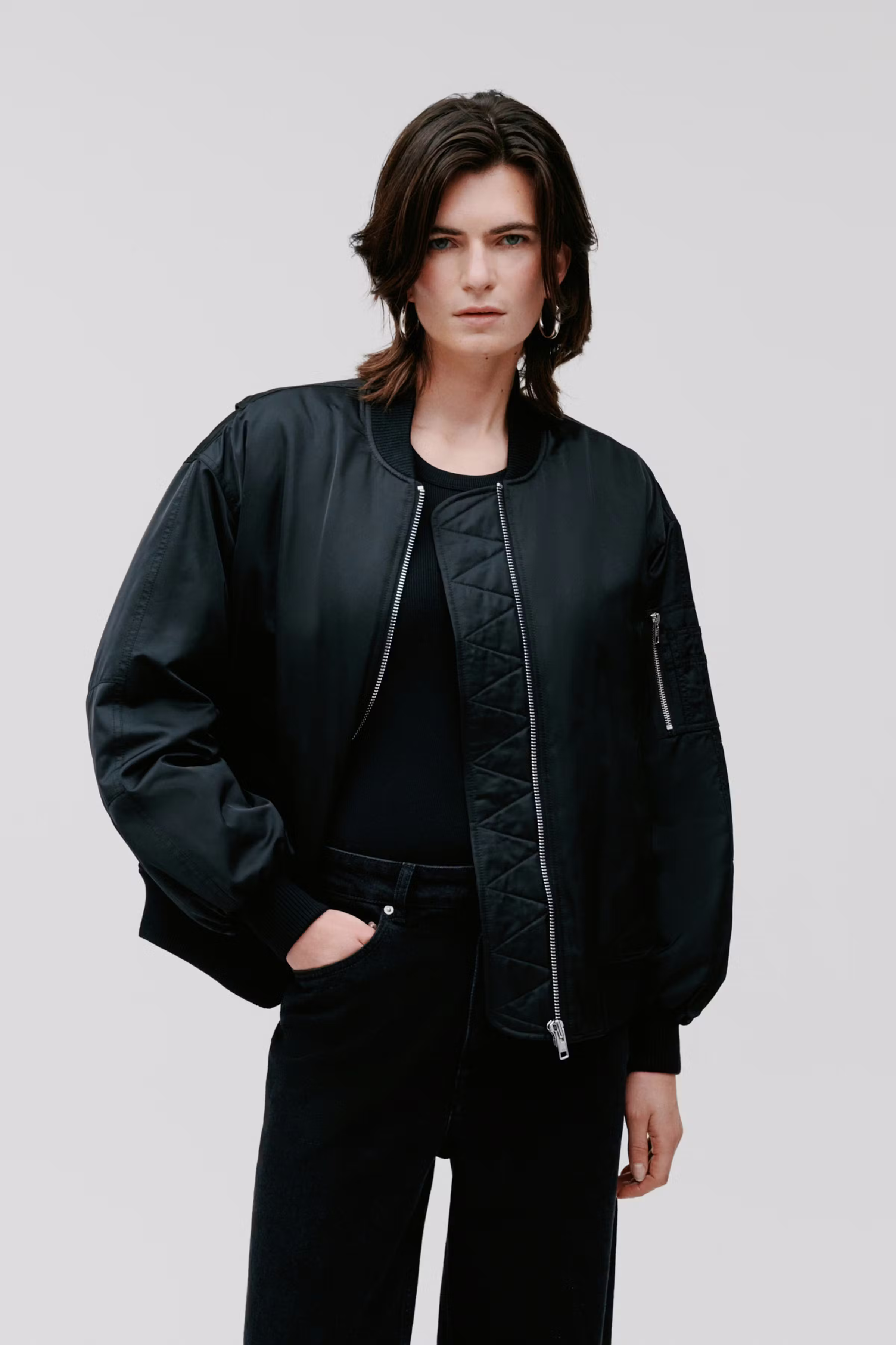 JANE JACKET LOOKBOOK FRONT 30600420-BK999