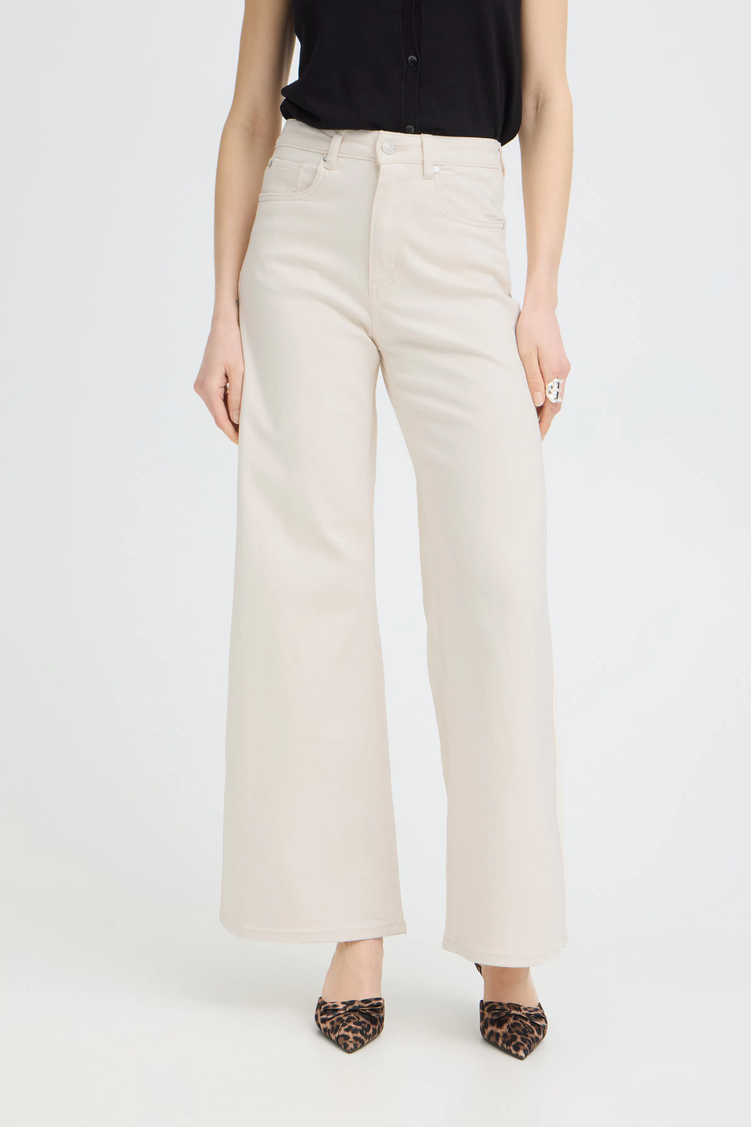 PZANNIE High Waist Wide Leg Bukser LOOKBOOK FRONT 50208774-204451