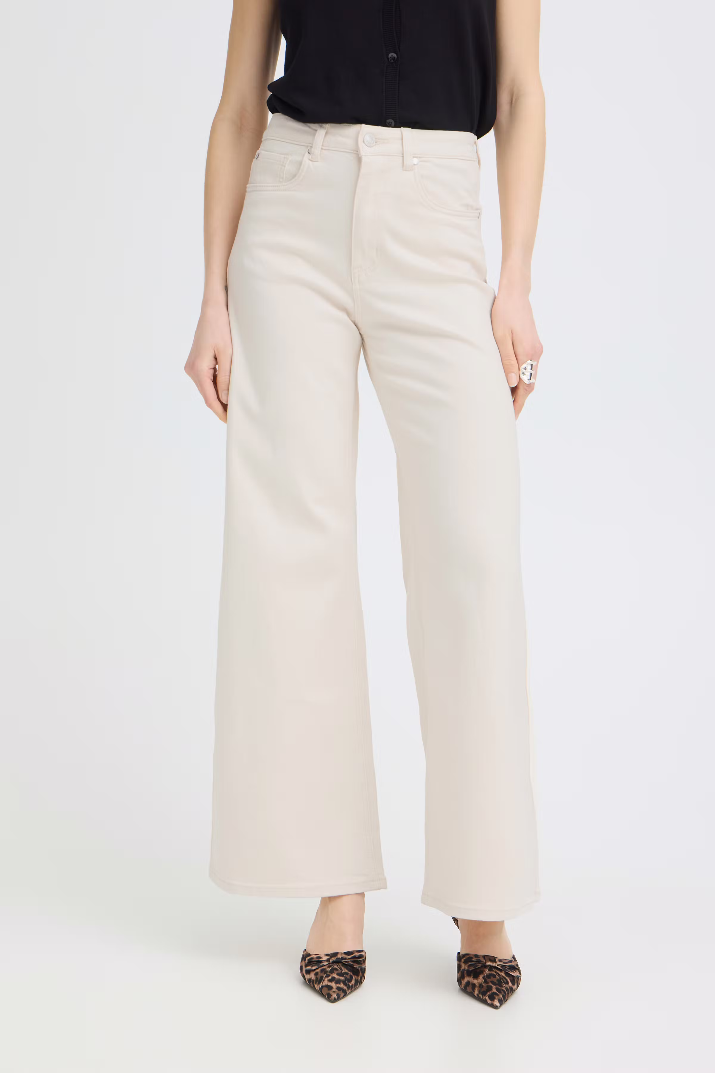 PZANNIE High Waist Wide Leg Bukser LOOKBOOK FRONT 50208774-204451