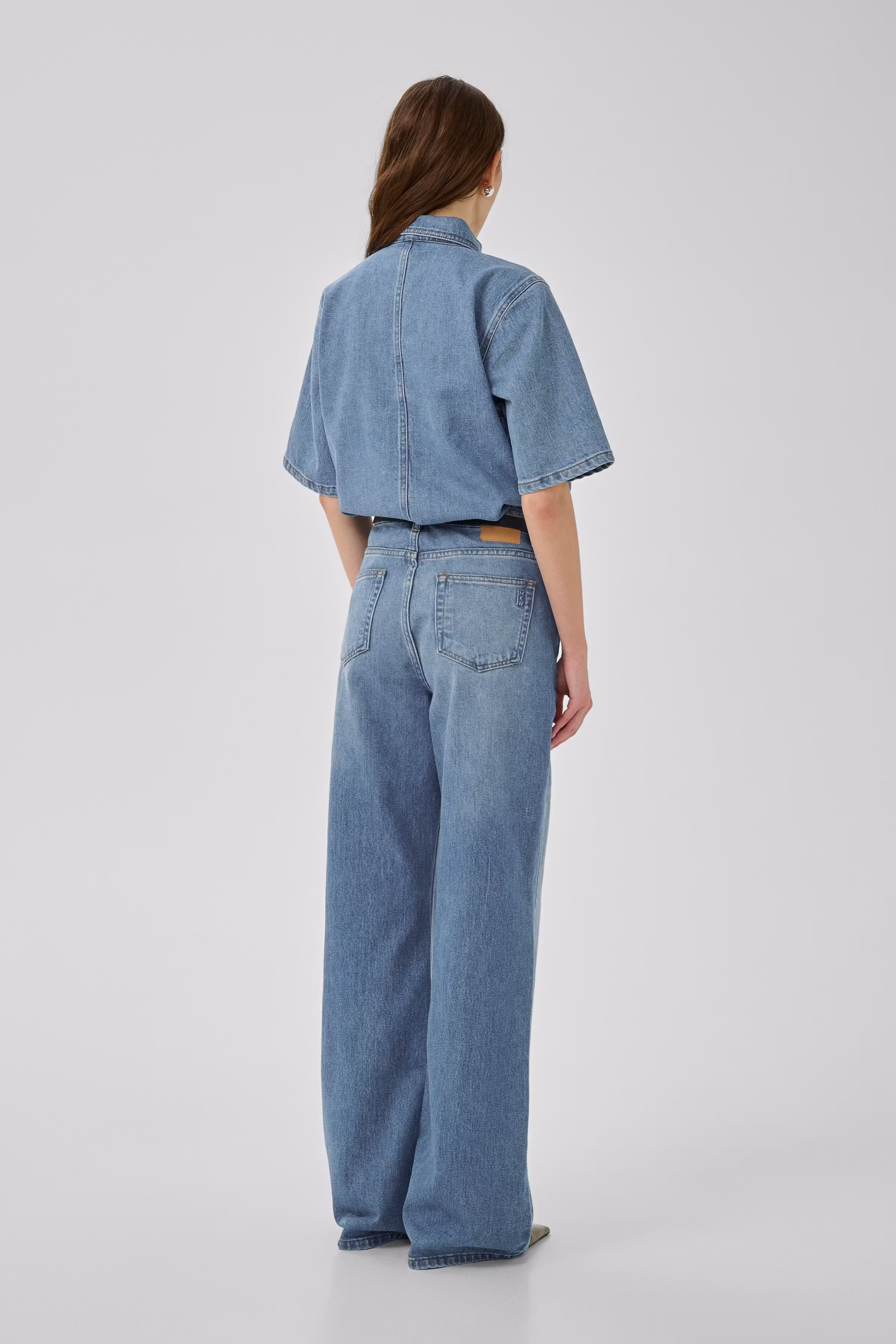 AbinaMW Denim poloshirt LOOKBOOK BACK 10704772-100053