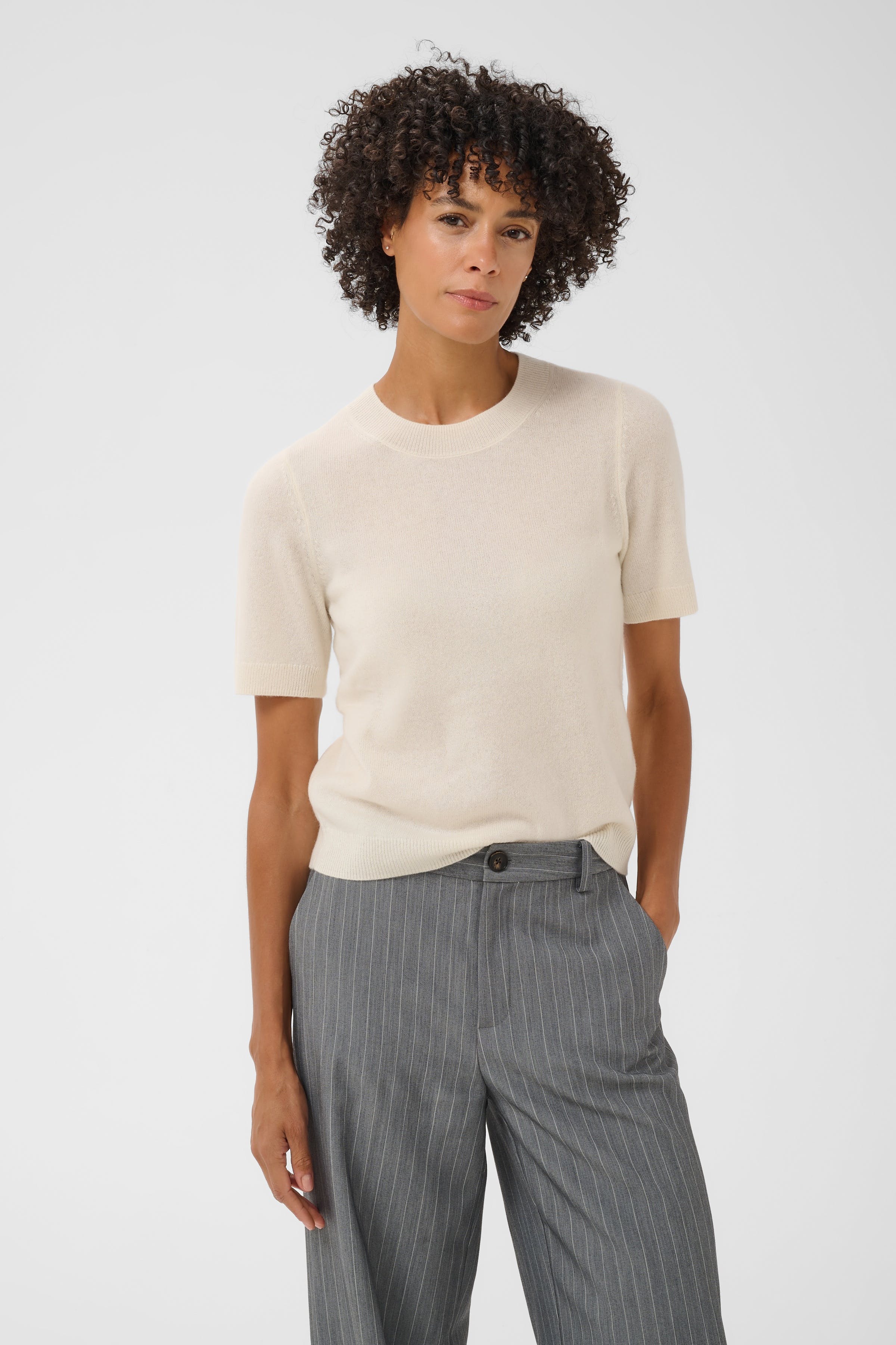 EverlottaPW Short-sleeved cashmere sweater LOOKBOOK FRONT 30307338-110701