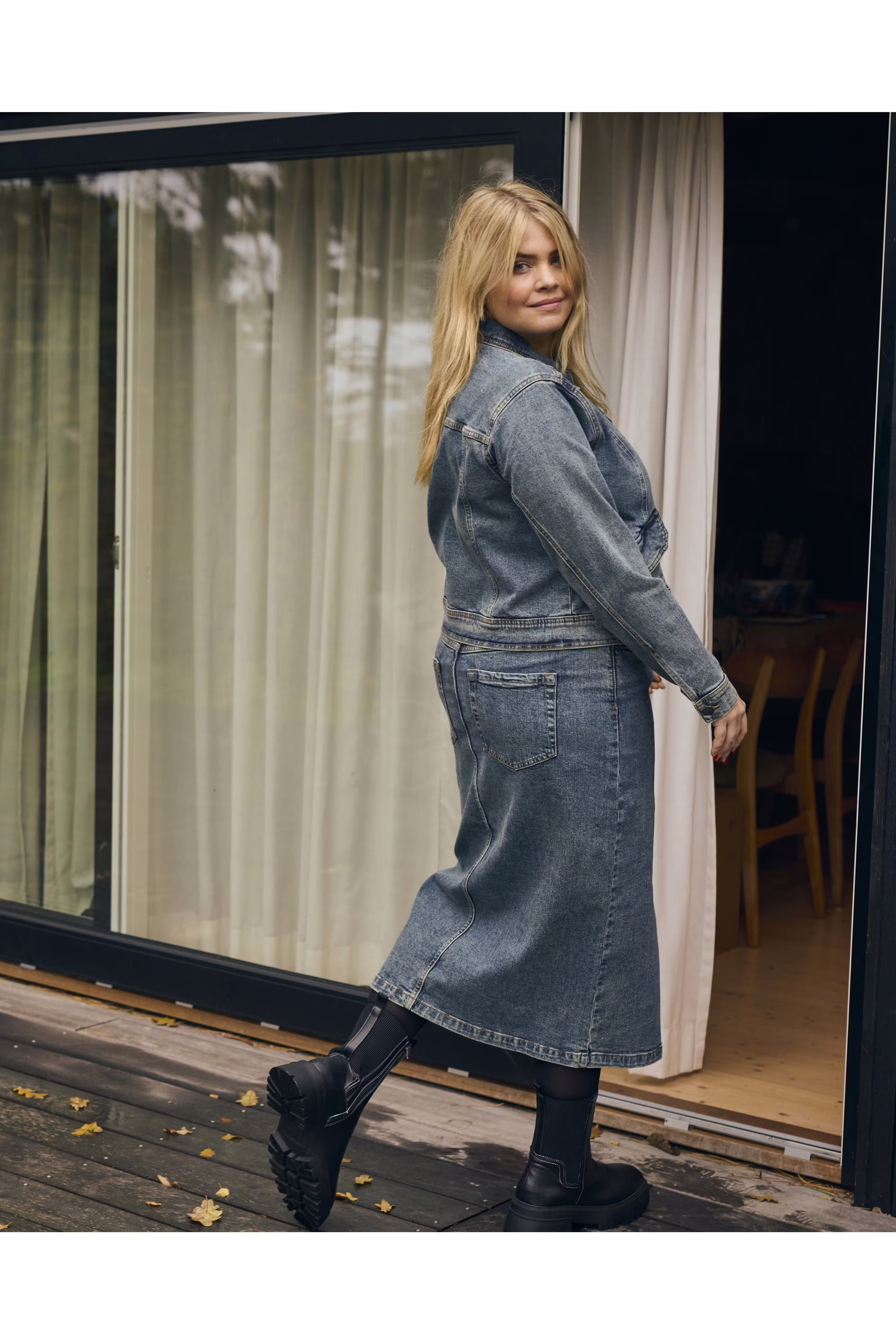 KCdiana Denimnederdel LOCATION NONE 10581999-100166