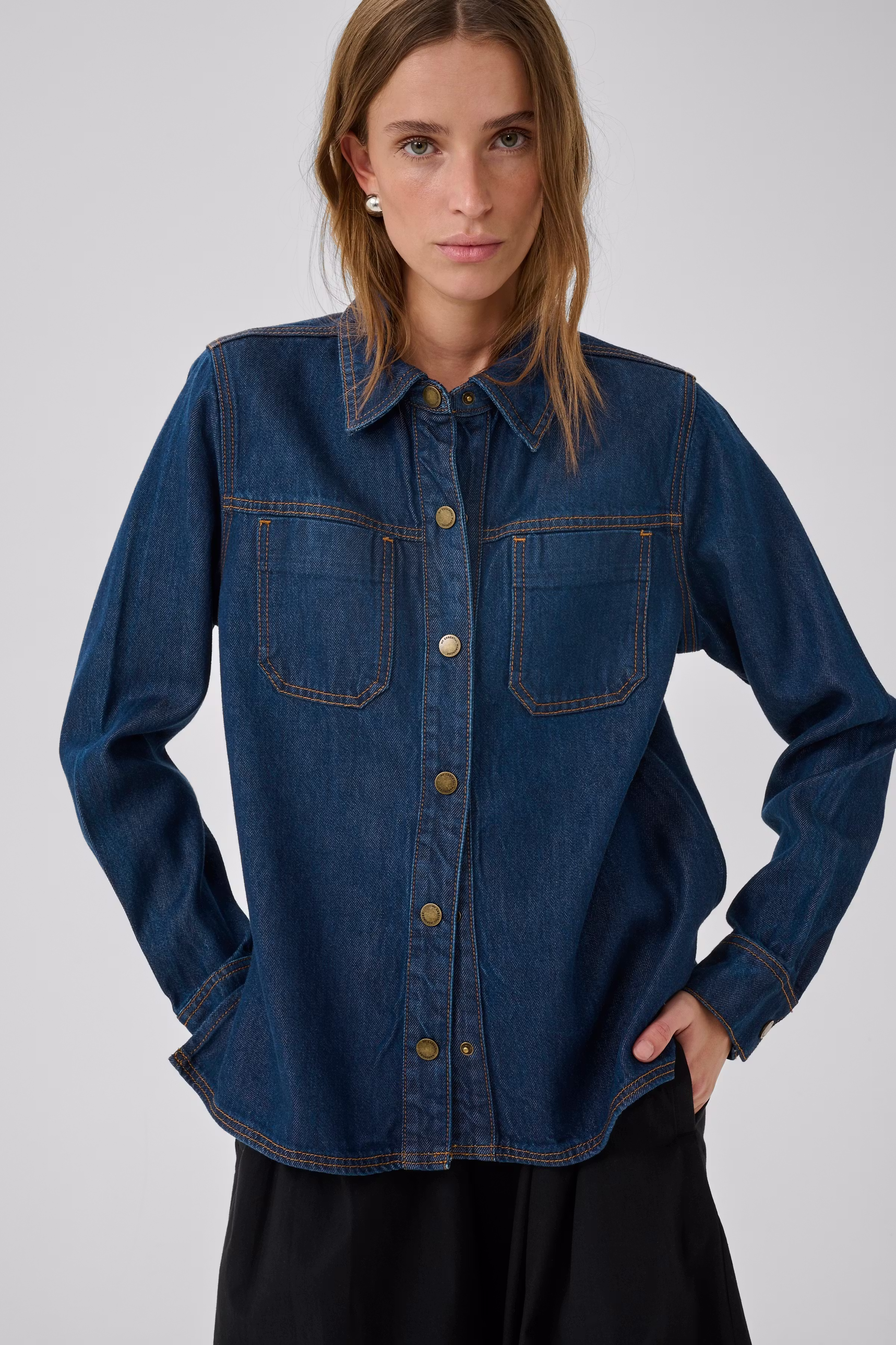 MWAnn Denim overhemd LOOKBOOK DETAIL 10705483-100067