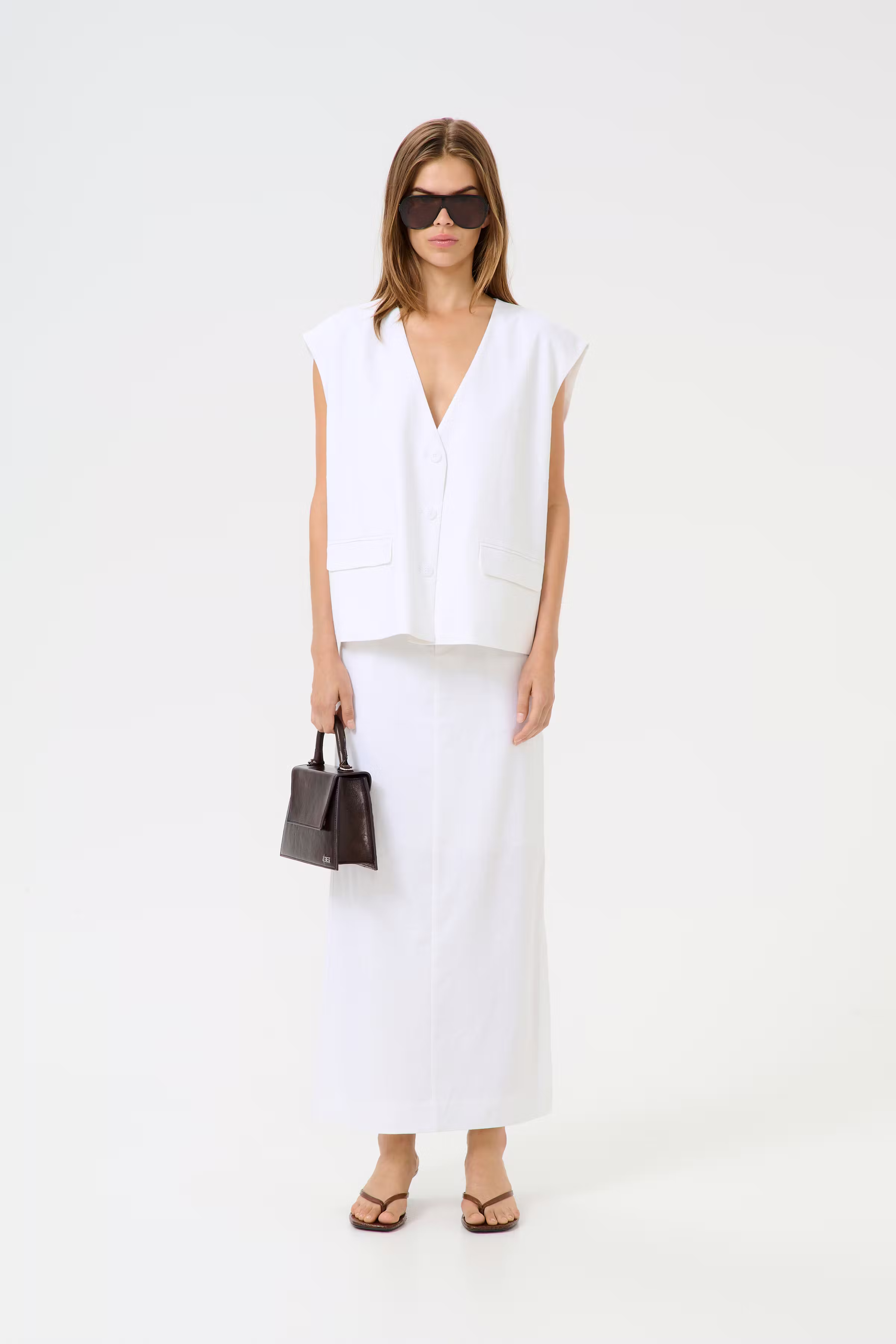 GZizza Leinen Weste LOOKBOOK FRONT 10910239-110601