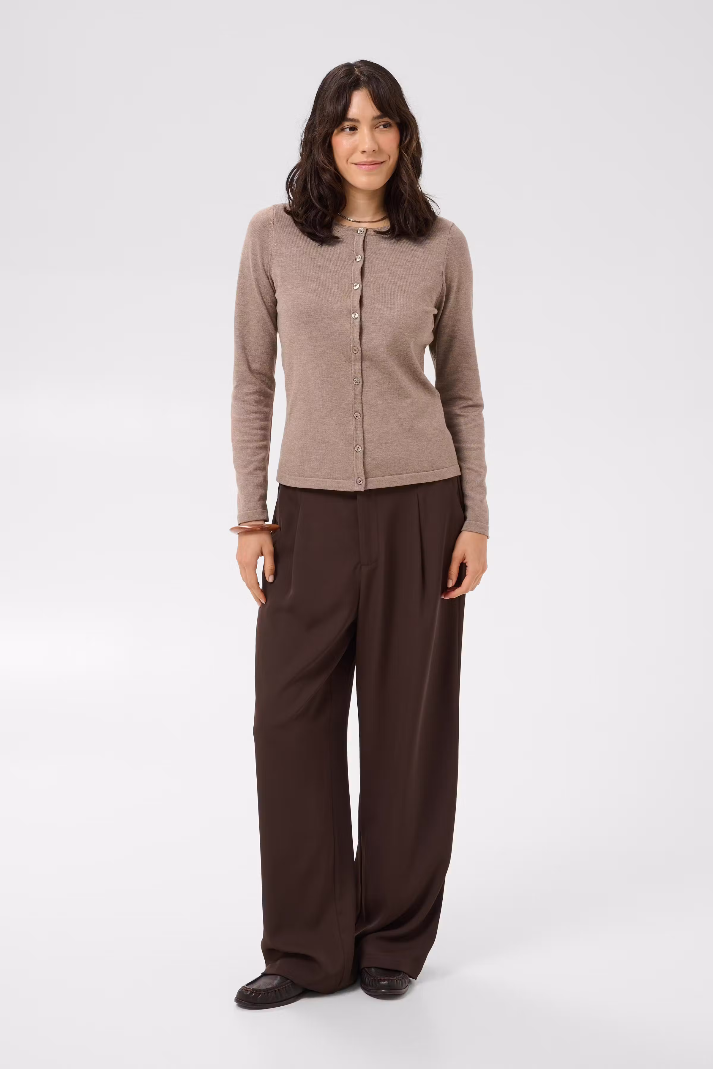 MilaSZ R-Neck Cardigan LOOKBOOK FRONT 30500005-1614061