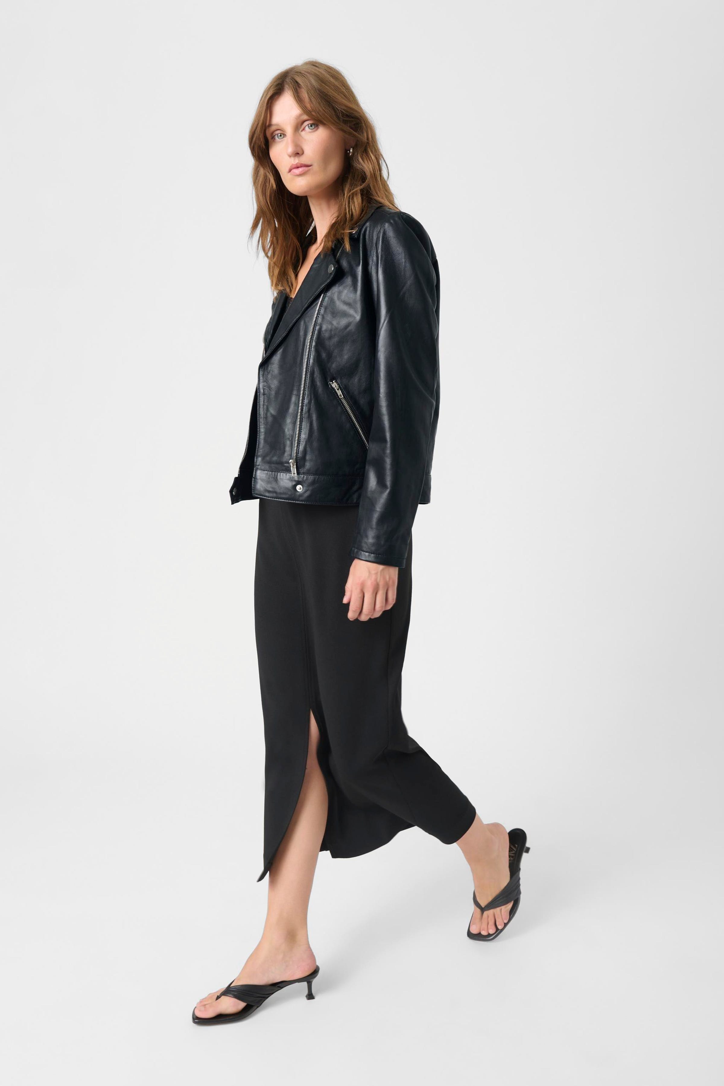 SLMaeve Læderjakke LOOKBOOK FRONT 30403641-40050