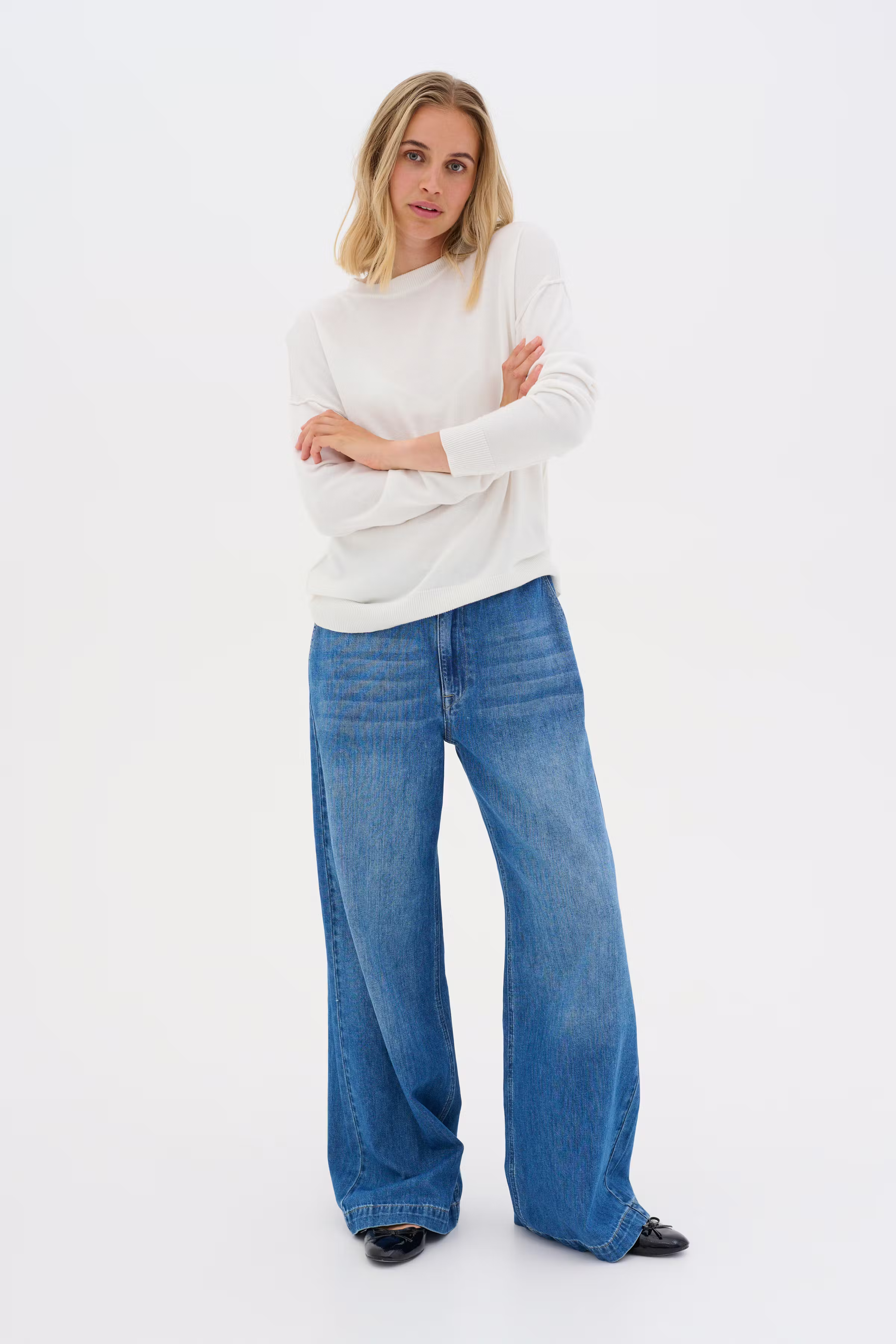 MaloMW Wide bukser LOOKBOOK FRONT 10704346-100055