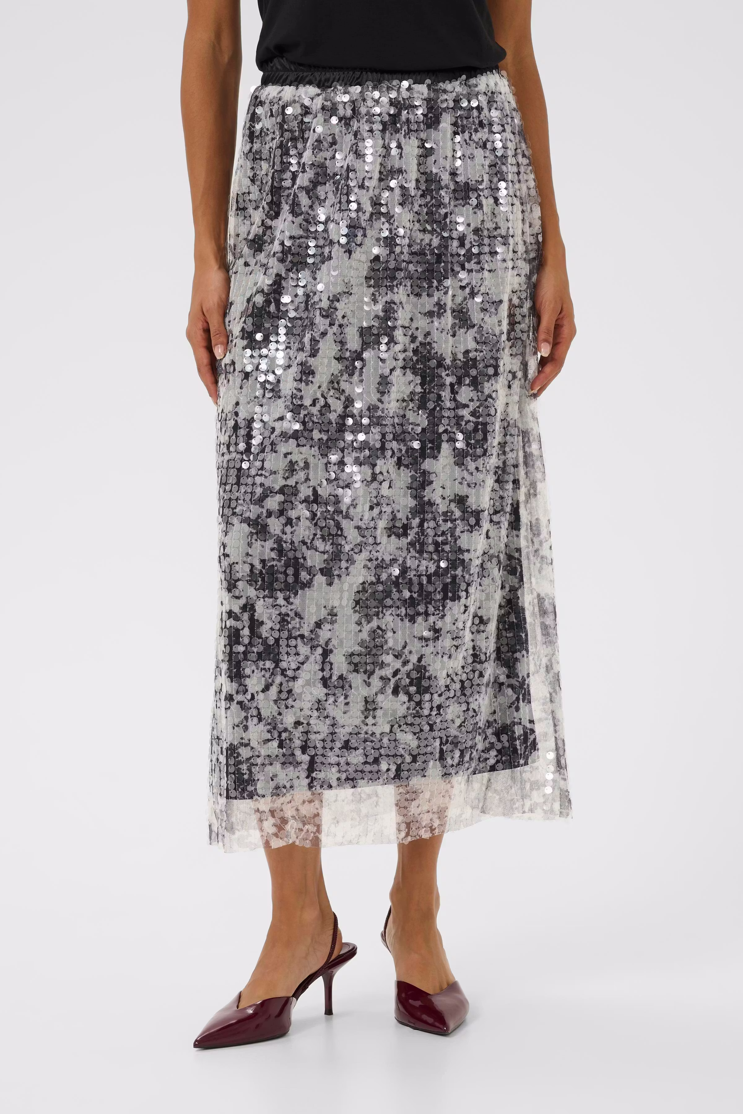 CUwilma Paillettenrock LOOKBOOK FRONT 50112296-108400