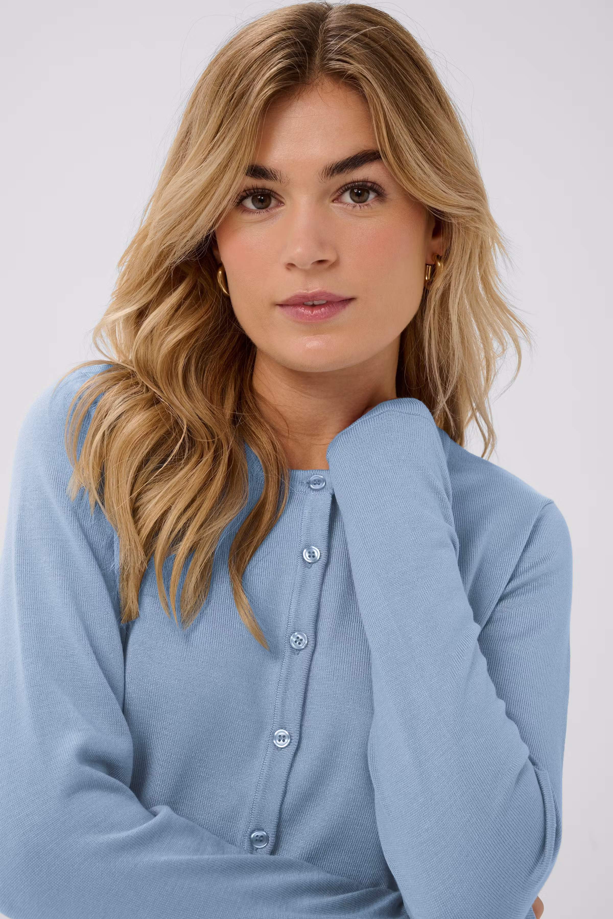 MilaSZ R-Neck Cardigan LOOKBOOK DETAIL 30500005-164021