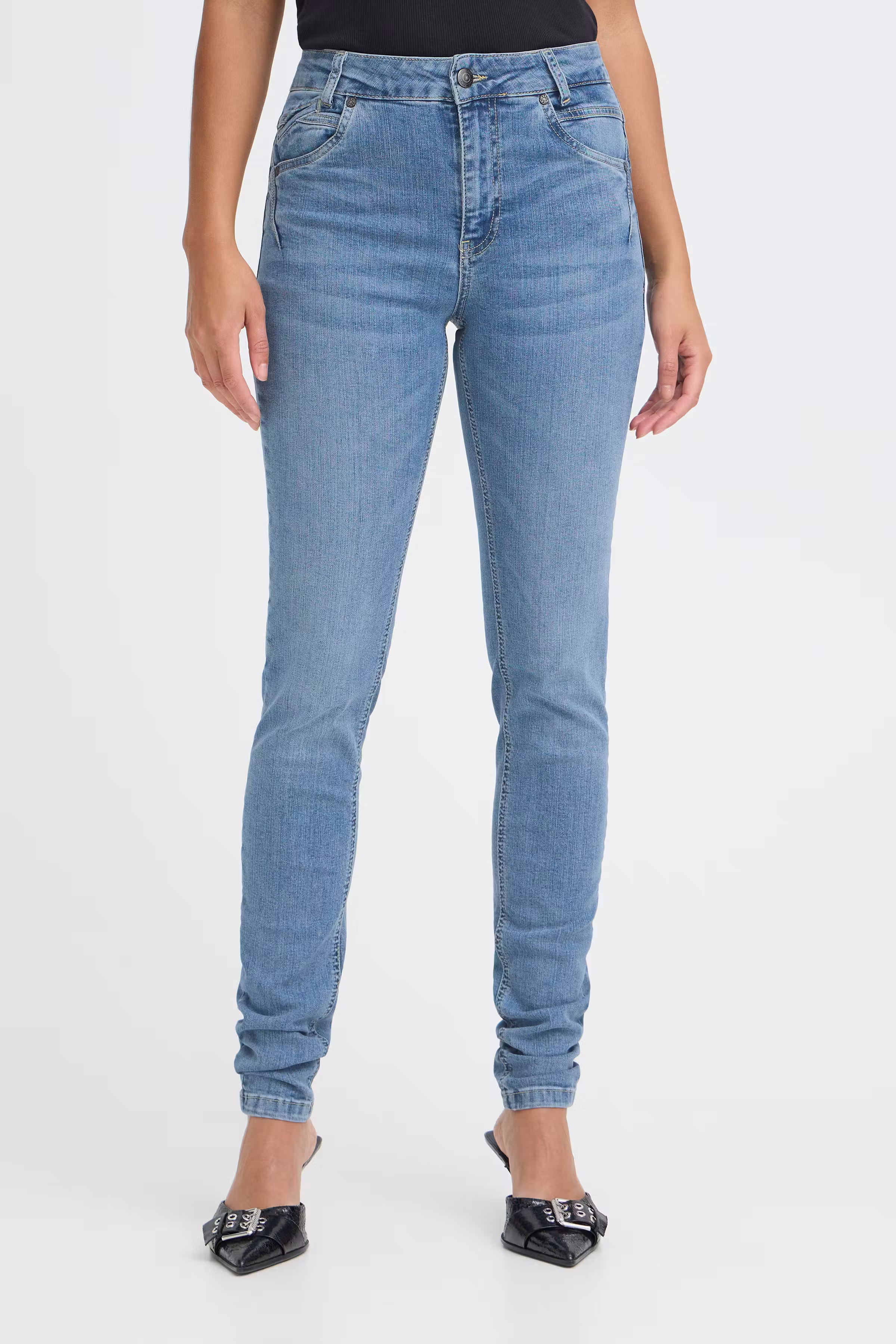 PZCARMEN HW Jeans Skinny Leg LOOKBOOK FRONT 50204829-200008