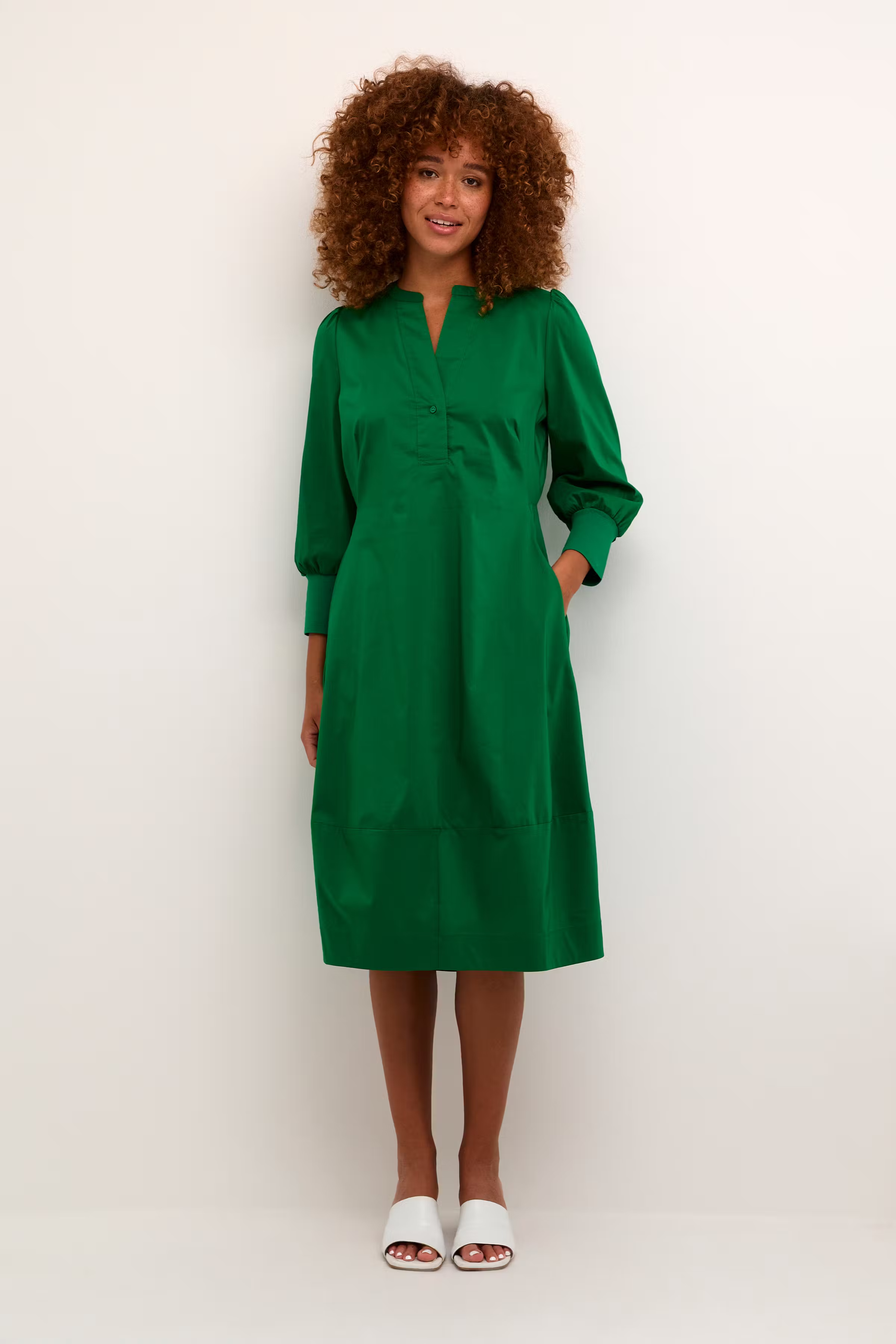 CUantoinett 3/4 sleeve dress LOOKBOOK FRONT 50110059-186030