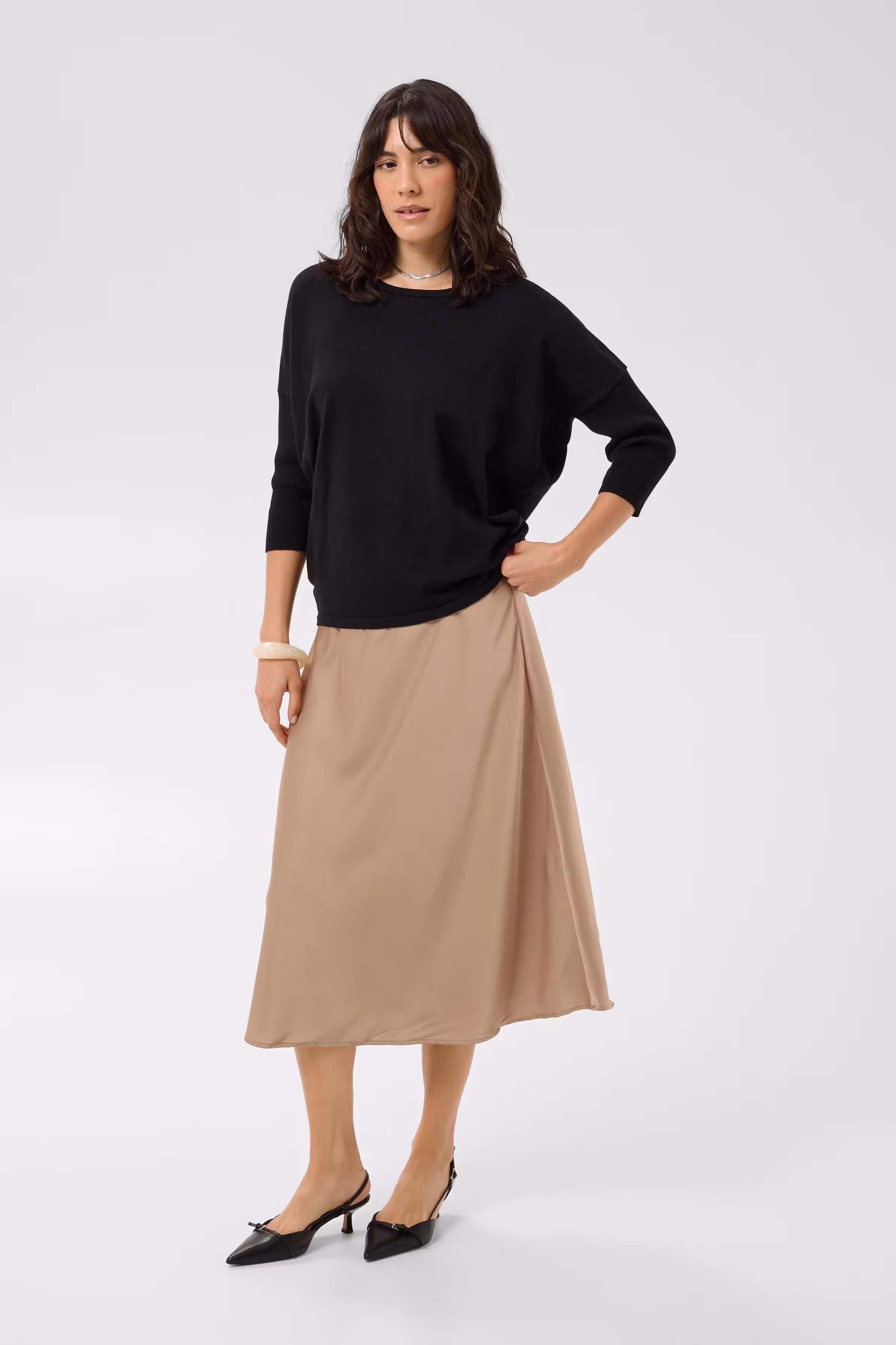 MilaSZ R-Neck Pullover LOOKBOOK FRONT 30500003-0001