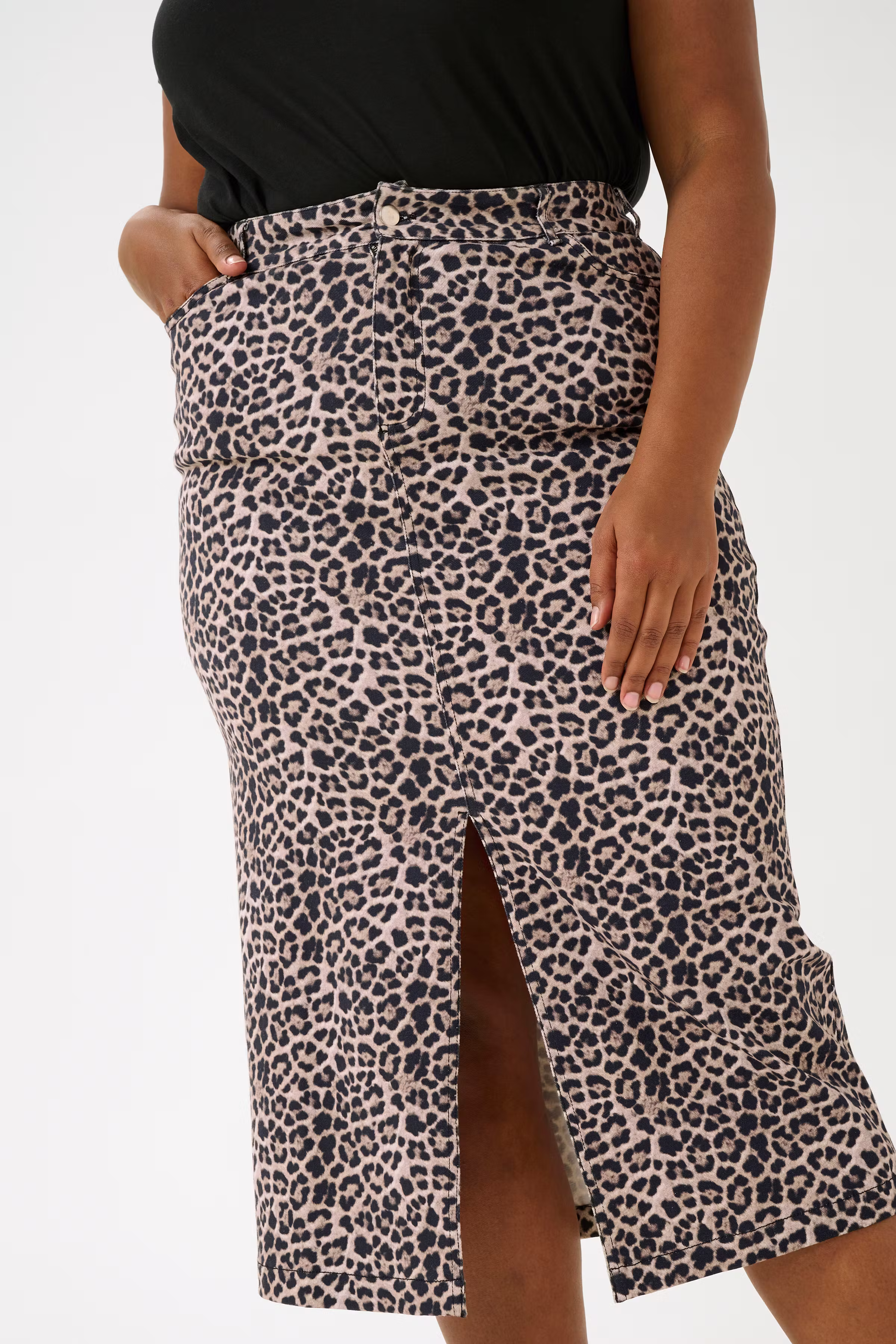 KClinima Leopard Skirt LOOKBOOK DETAIL 10583222-107537