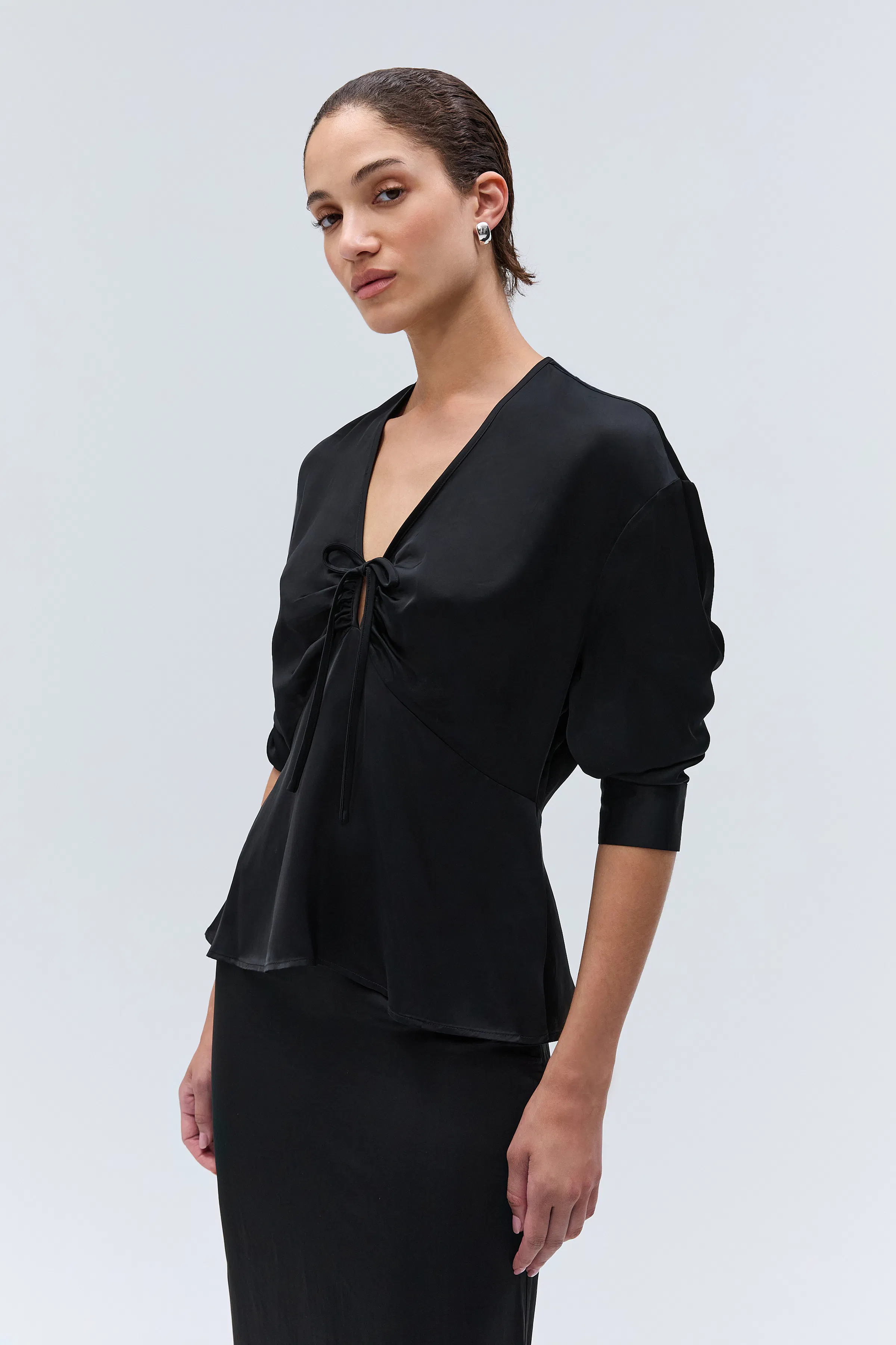 IOEvaluna Blouse LOOKBOOK FRONT 30600008-BK999