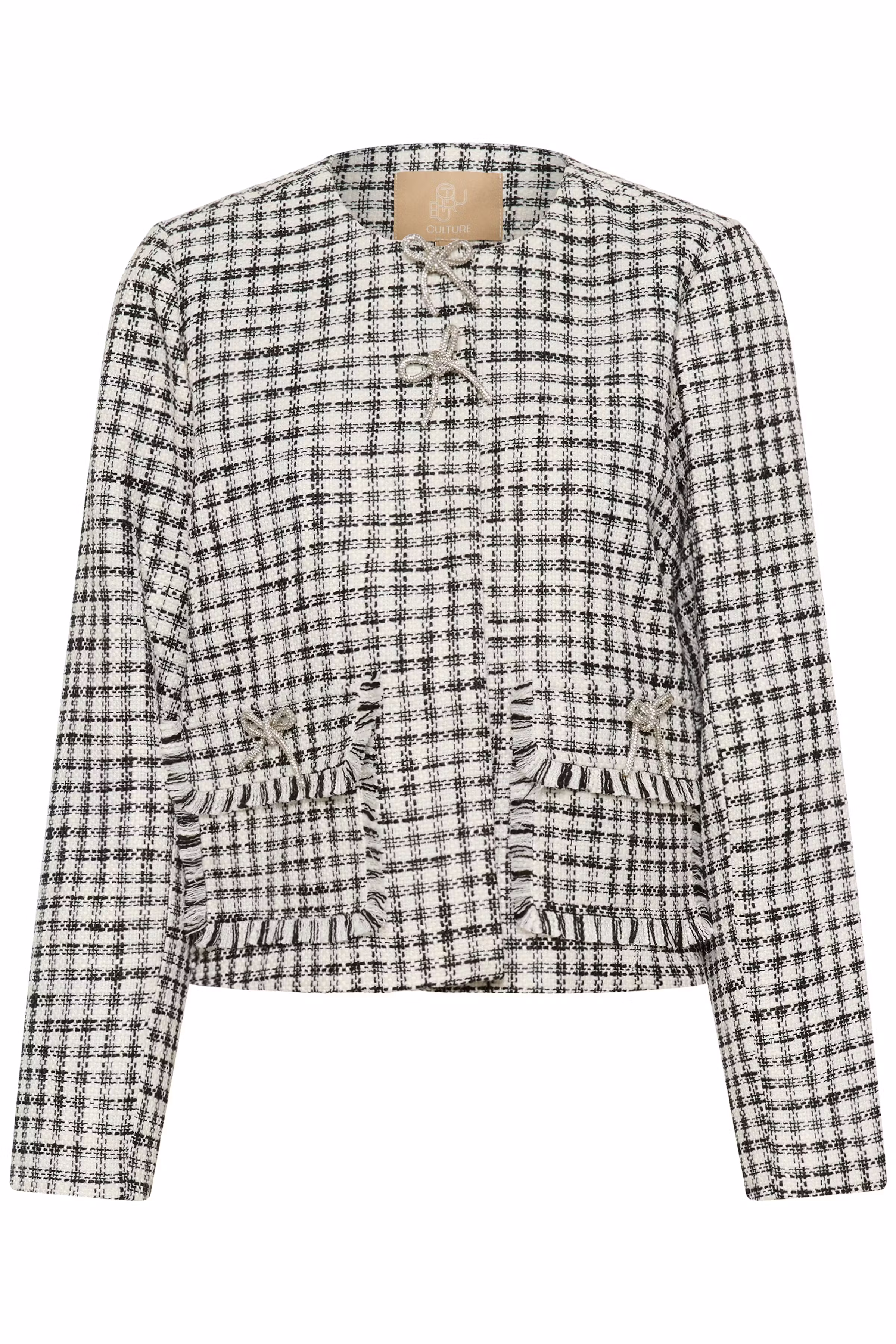 CUheaven Bouclé jacket with bows PACK FRONT 50112519-108698