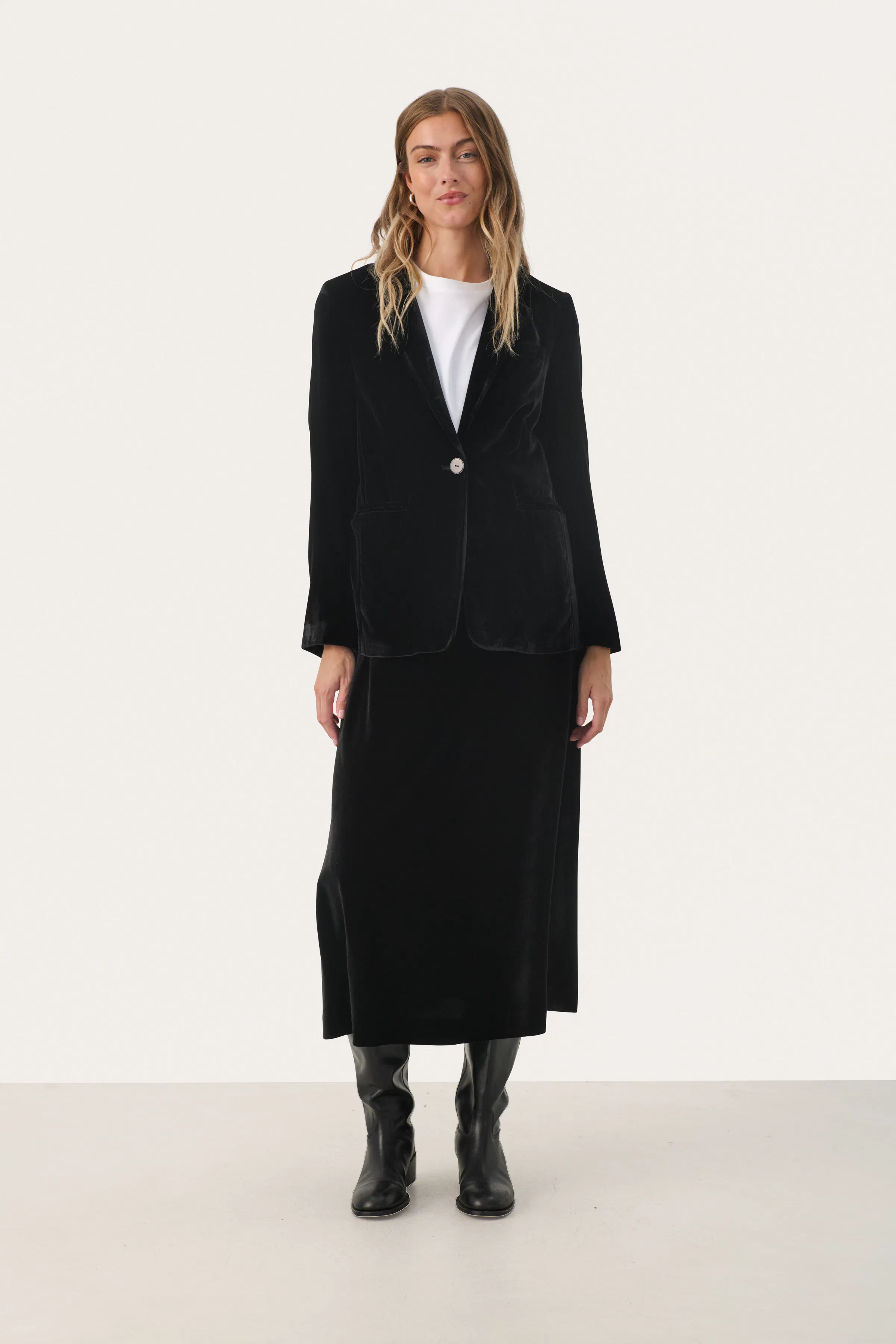 LorettaPW Velour Blazer LOOKBOOK FRONT 30308865-194008