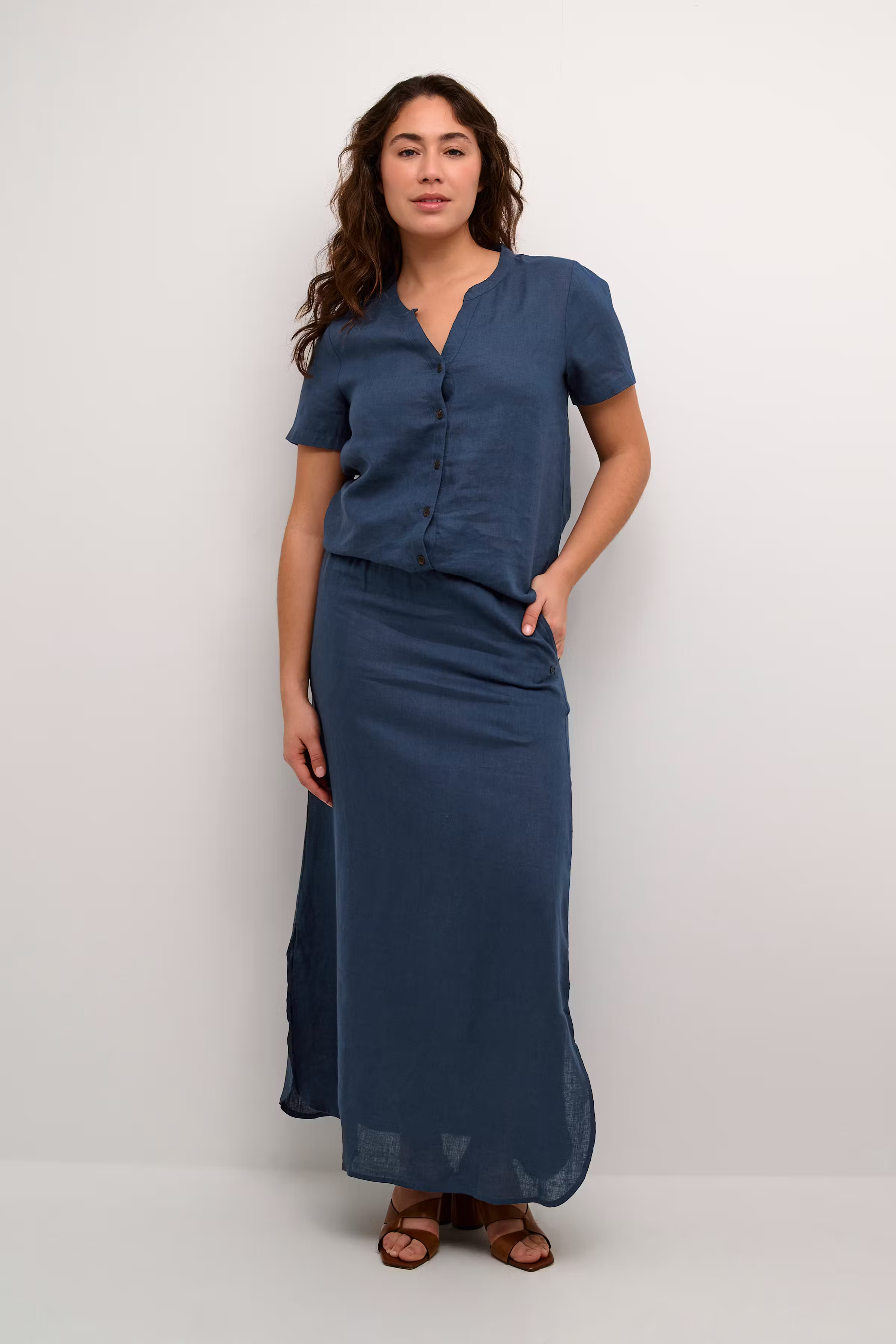 CRBellis Linne kjol LOOKBOOK FRONT 10612565-194024