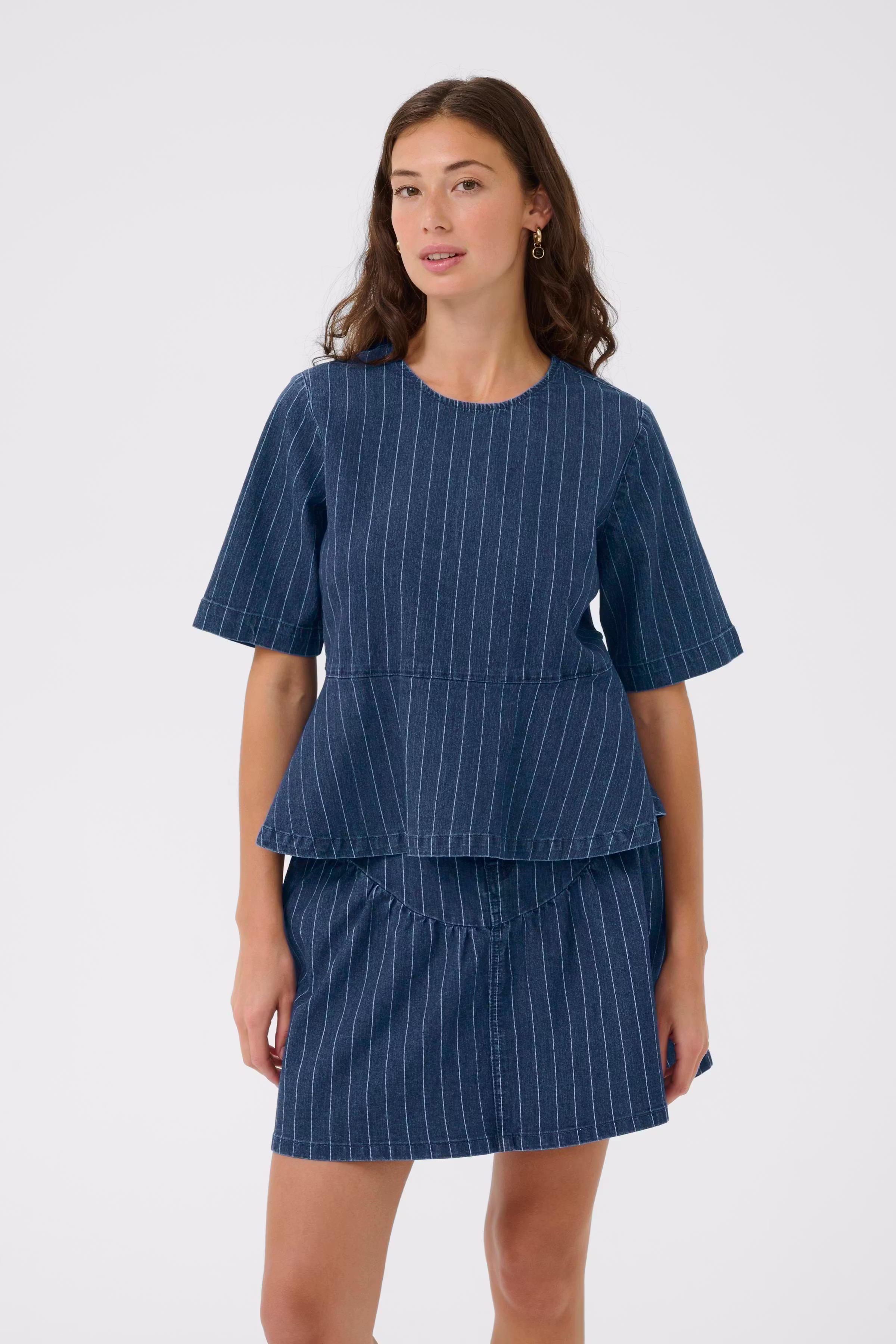 CUmai Denim blouse LOOKBOOK FRONT 50113088-500029