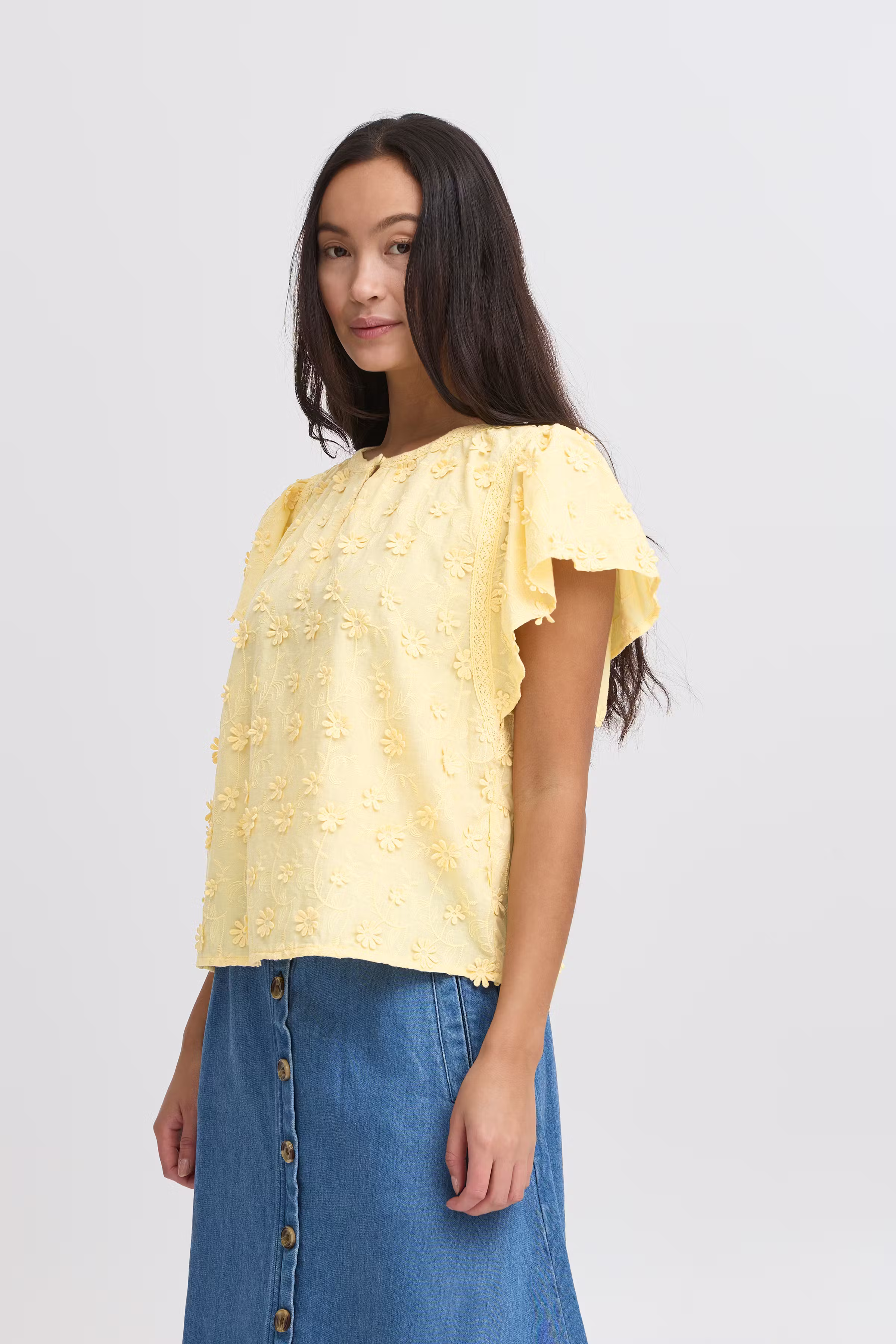 IRLIANE Kurzarm-Bluse LOOKBOOK FRONT 20122626-120826