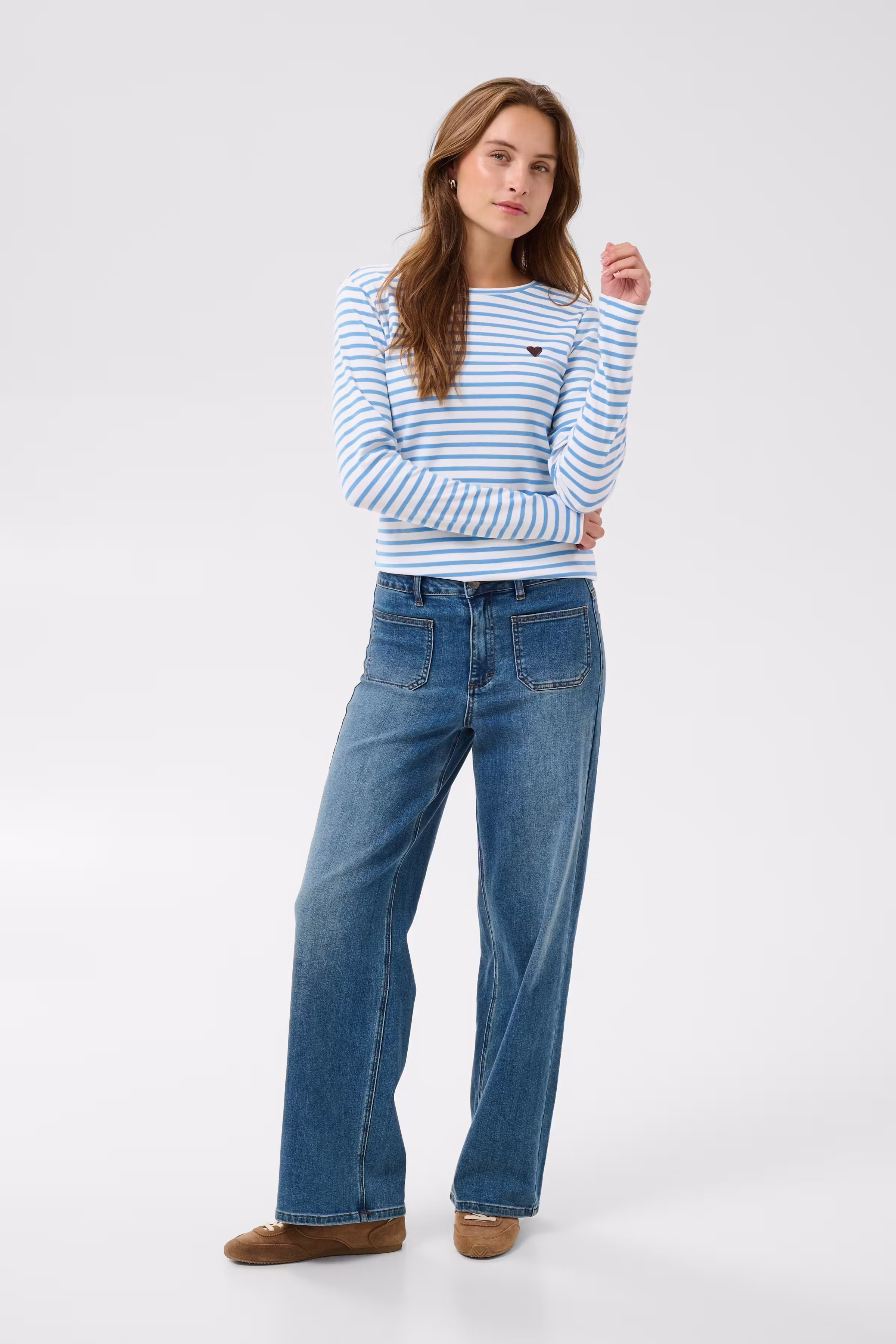 KALiddy Gestreiftes T-shirt LOOKBOOK FRONT 10502821-1000346