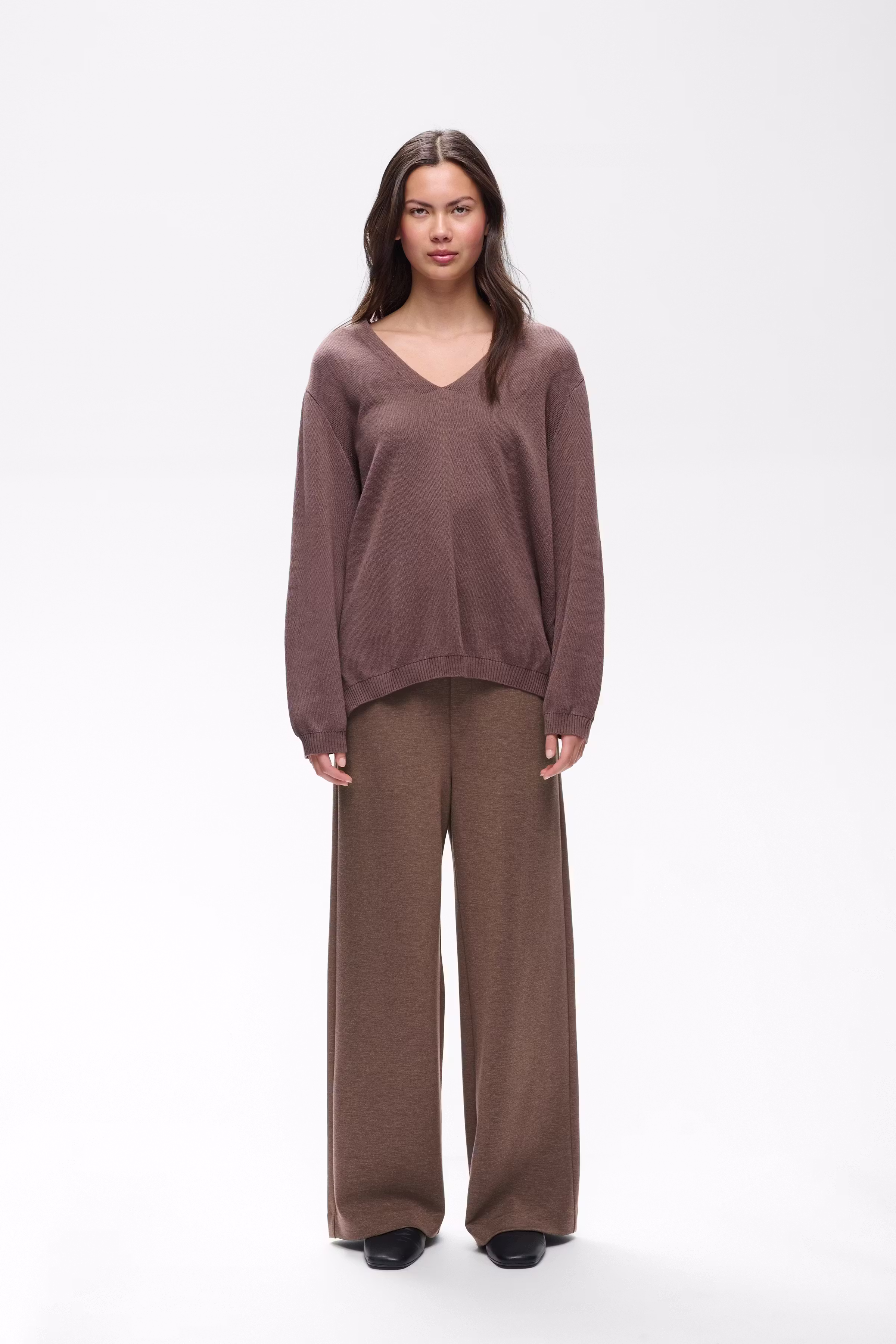 GincetteIW Melange Trousers LOOKBOOK FRONT 30110741-1813071
