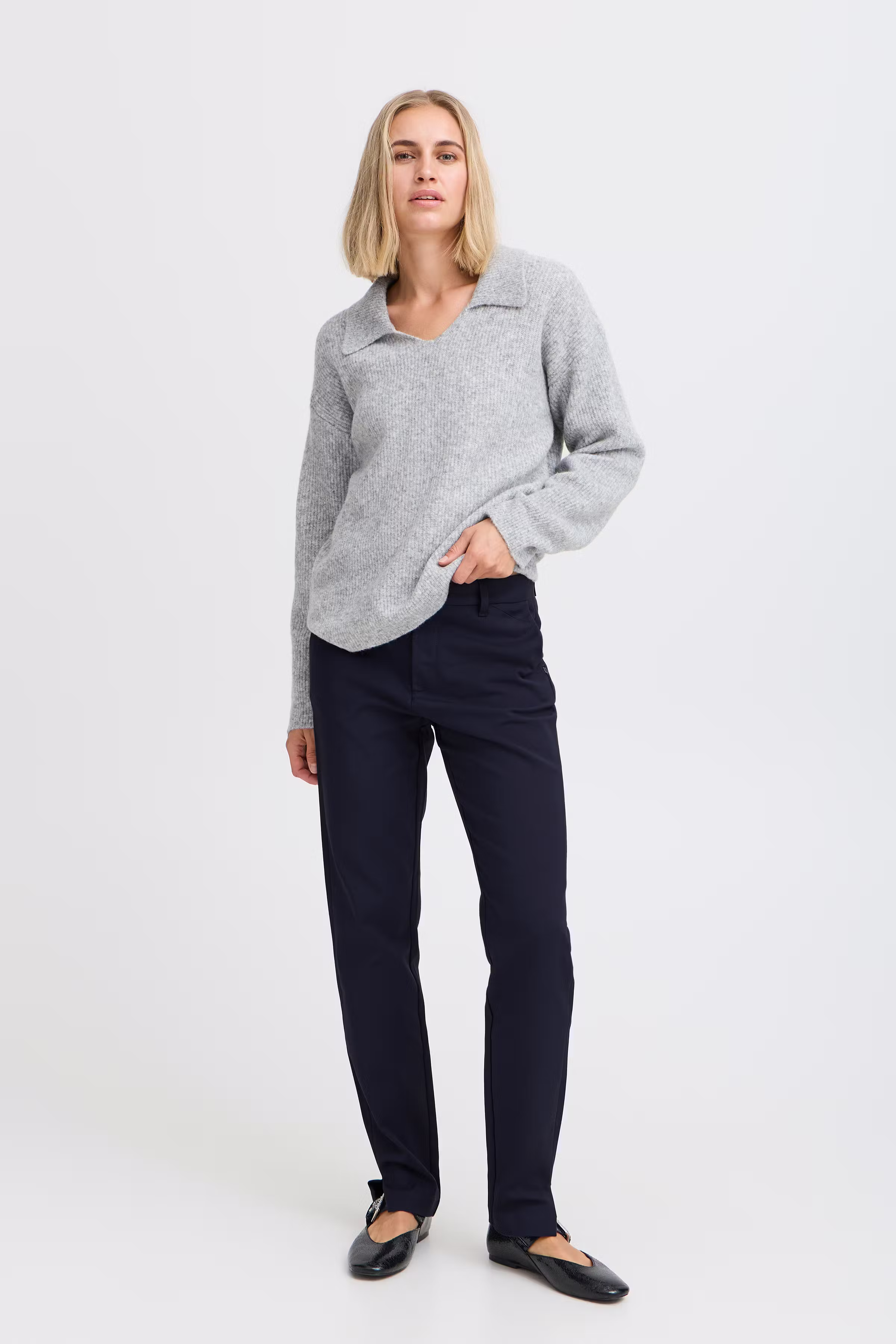 PZBINDY High Waist Long Skinny Leg Bukser LOOKBOOK FRONT 50206472-194020