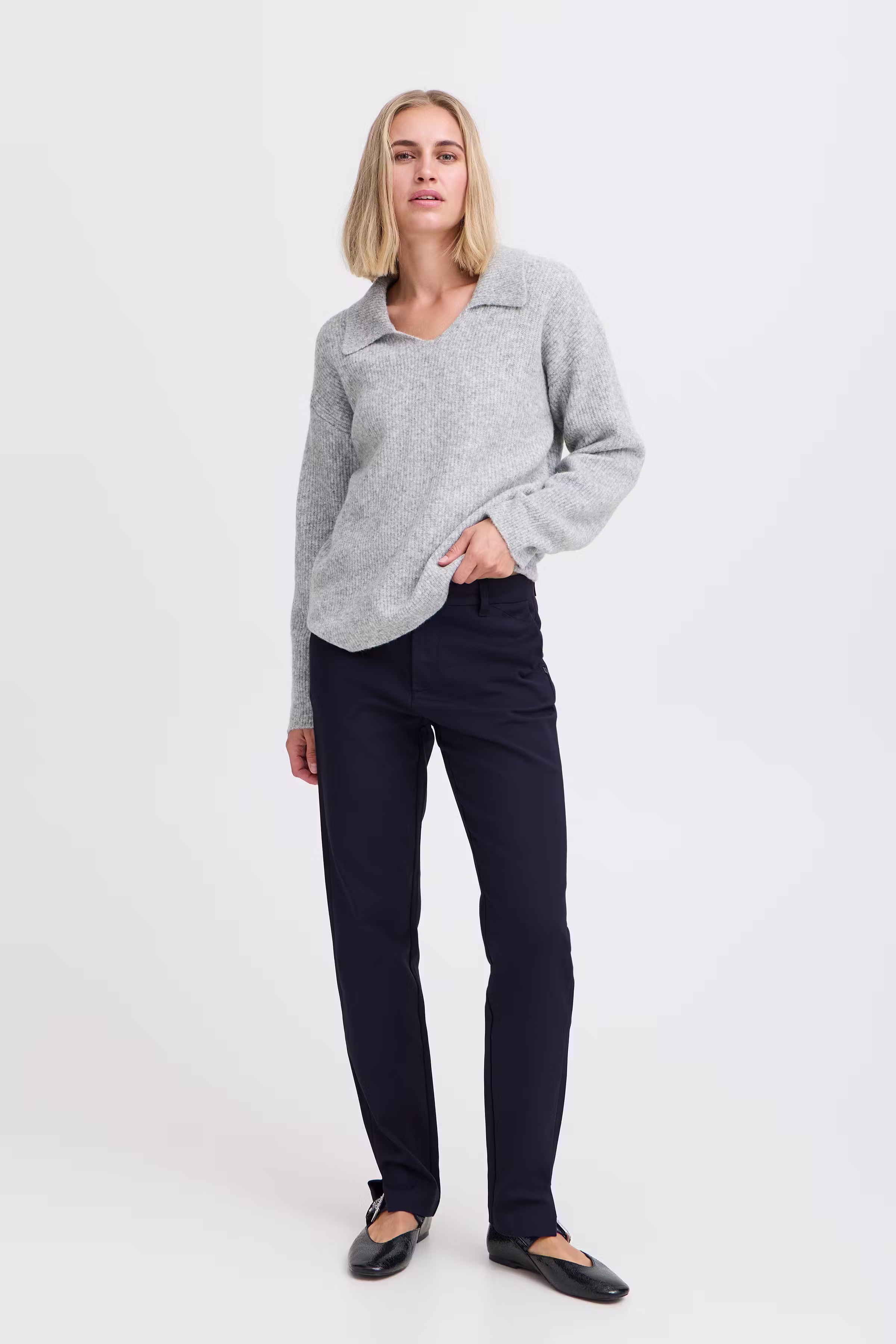 PZBINDY High Waist Long Skinny Leg Bukser LOOKBOOK FRONT 50206472-194020