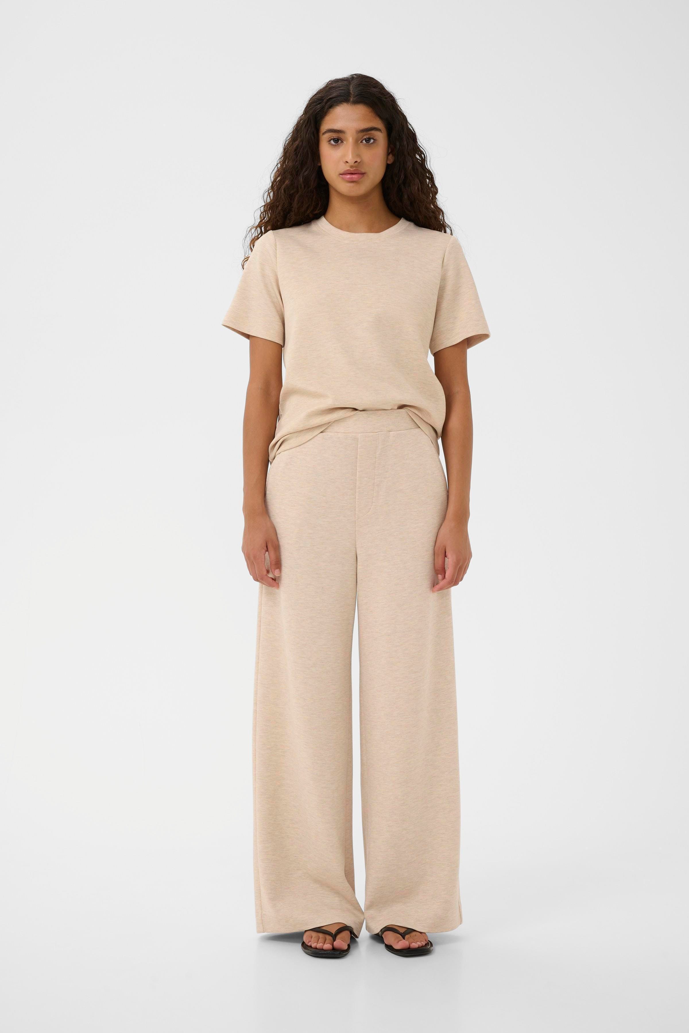 GincetteIW Melange Broek LOOKBOOK FRONT 30110741-1304031