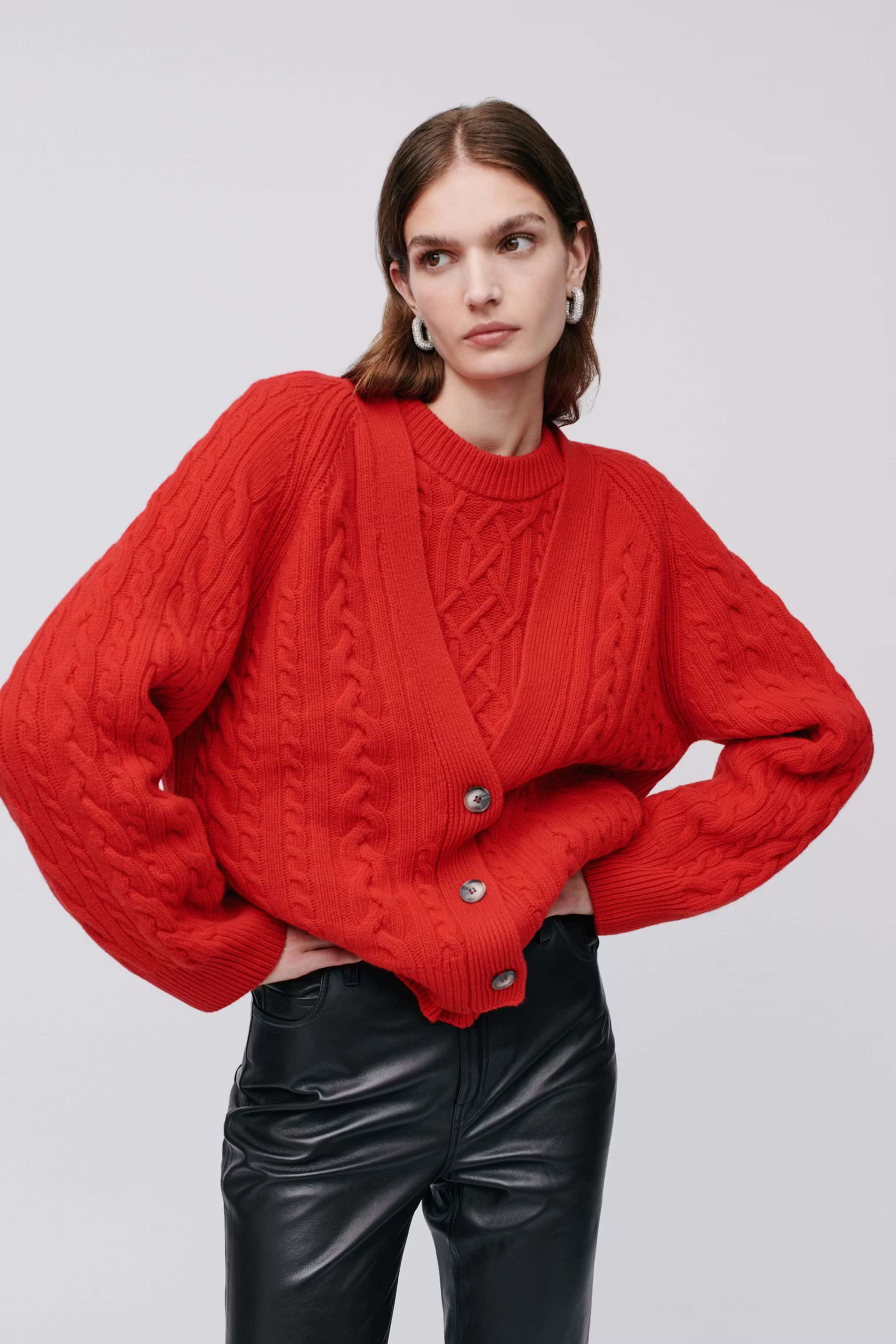 KYMBERLY Cardigan LOOKBOOK FRONT 30600378-RE370