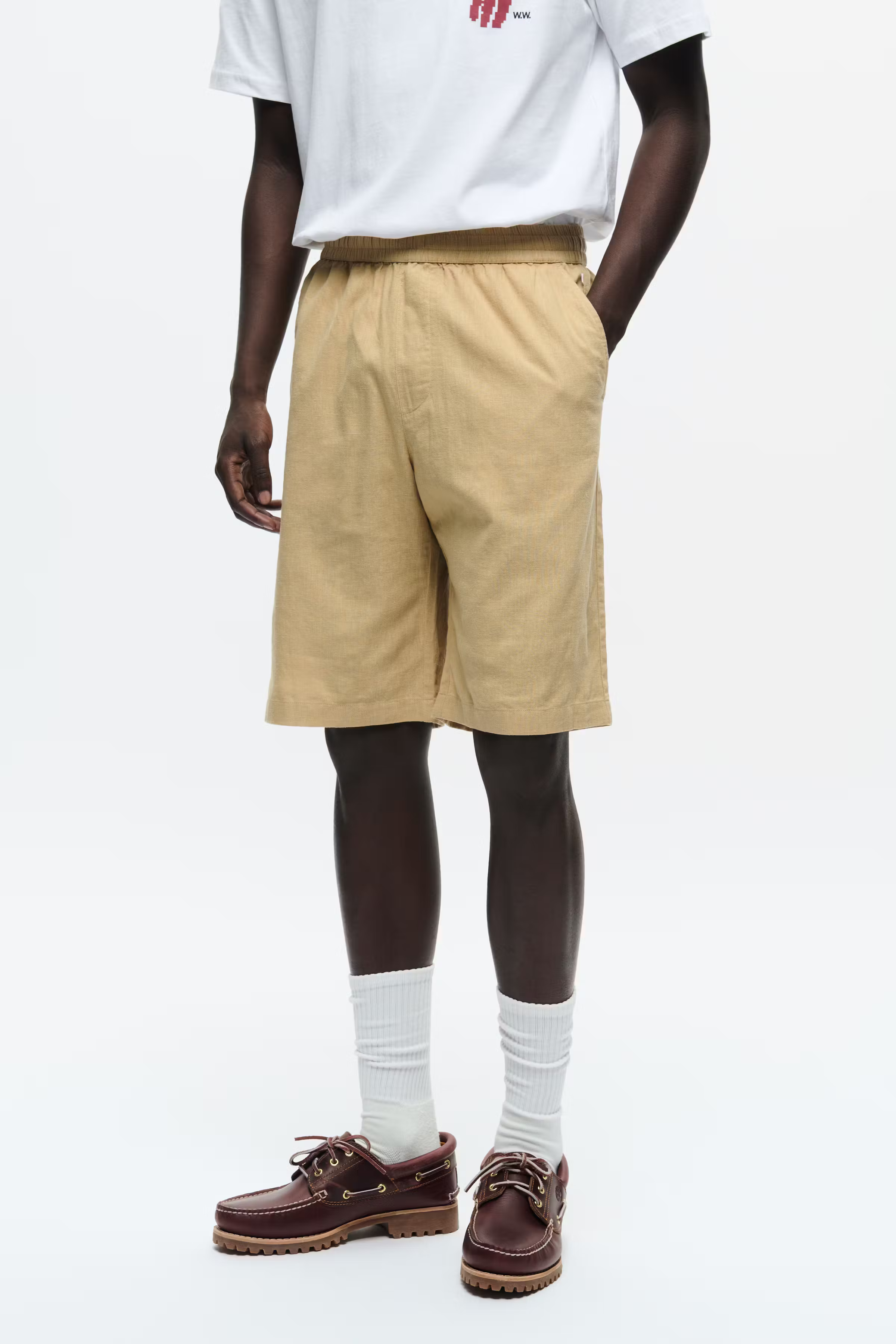 WWenoch Leinen Shorts  LOOKBOOK FRONT 30251410-161120