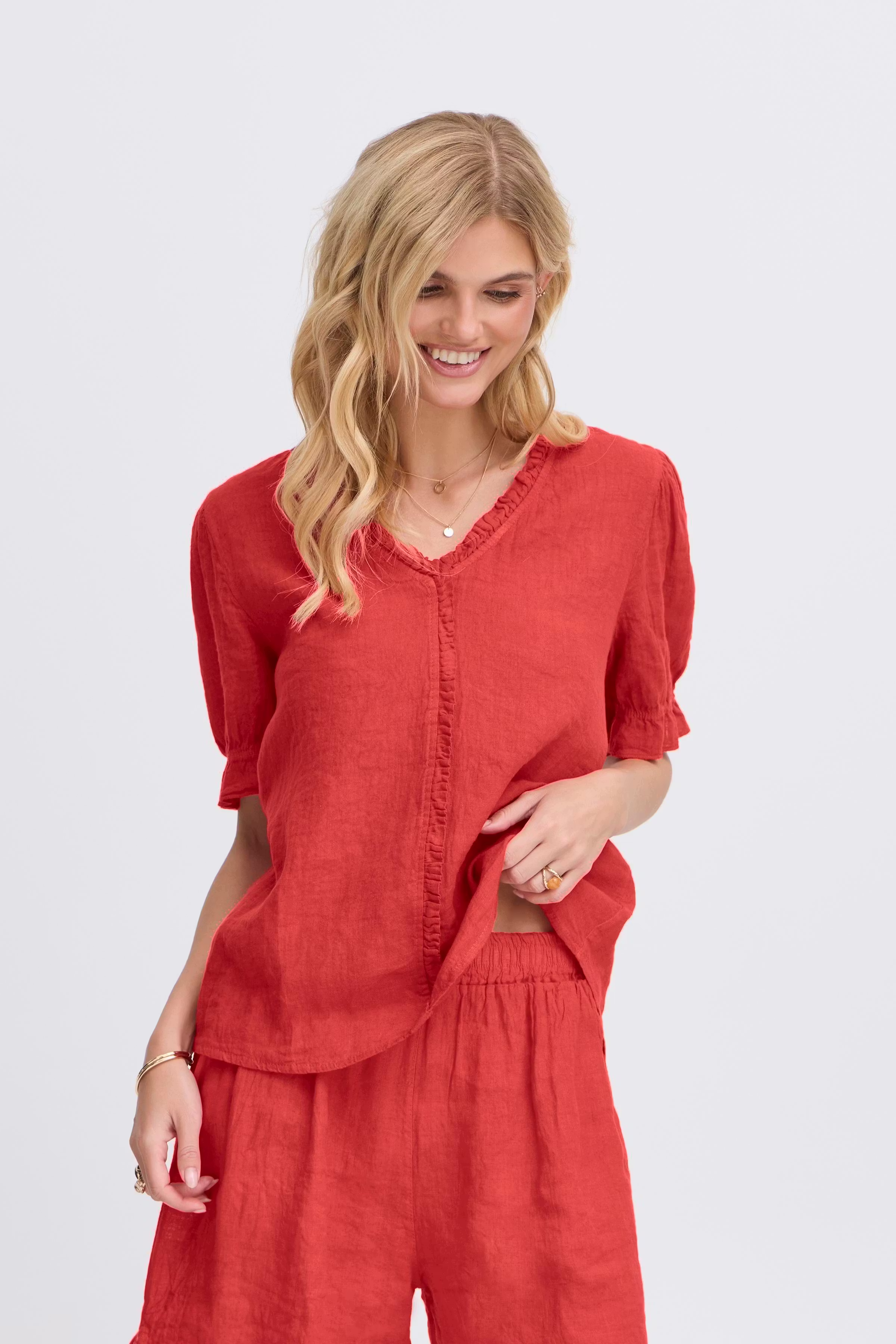 SBFONTANELLE Skjorte LOOKBOOK FRONT 22101046-191664