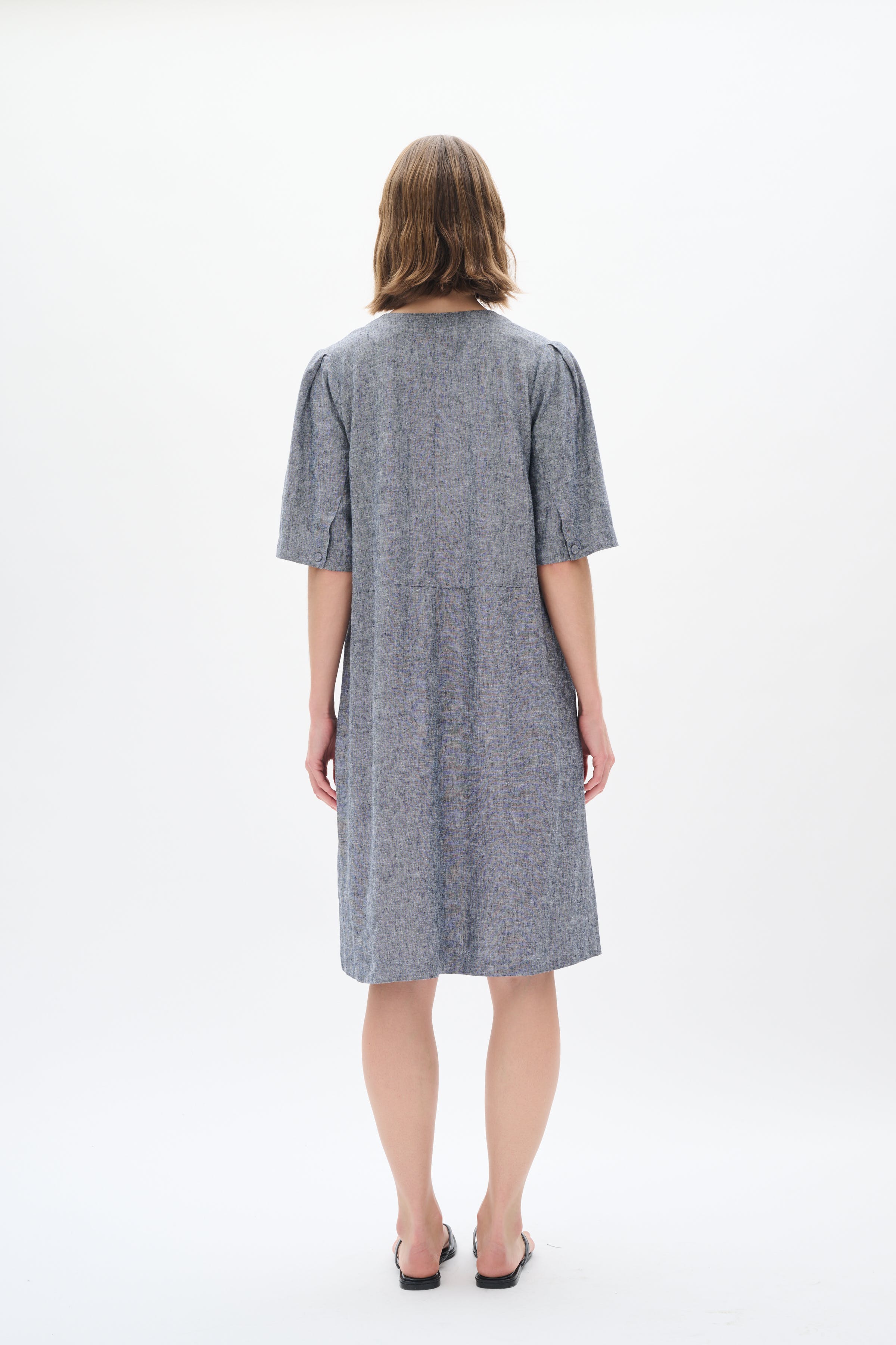 RimoneIW Linen Dress LOOKBOOK BACK 30110365-302004