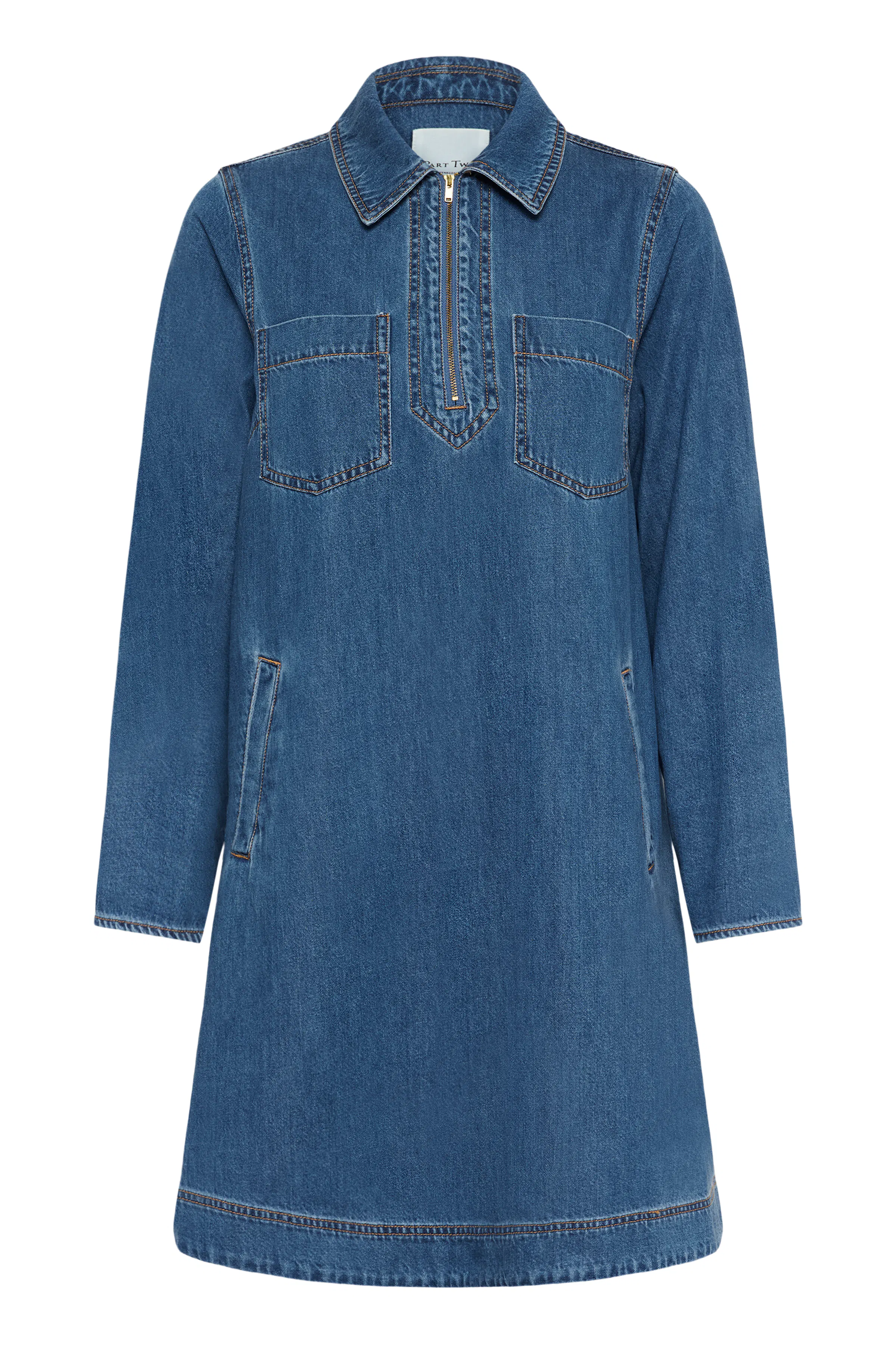 YaliaPW Jeansklänning PACK FRONT 30310274-300156