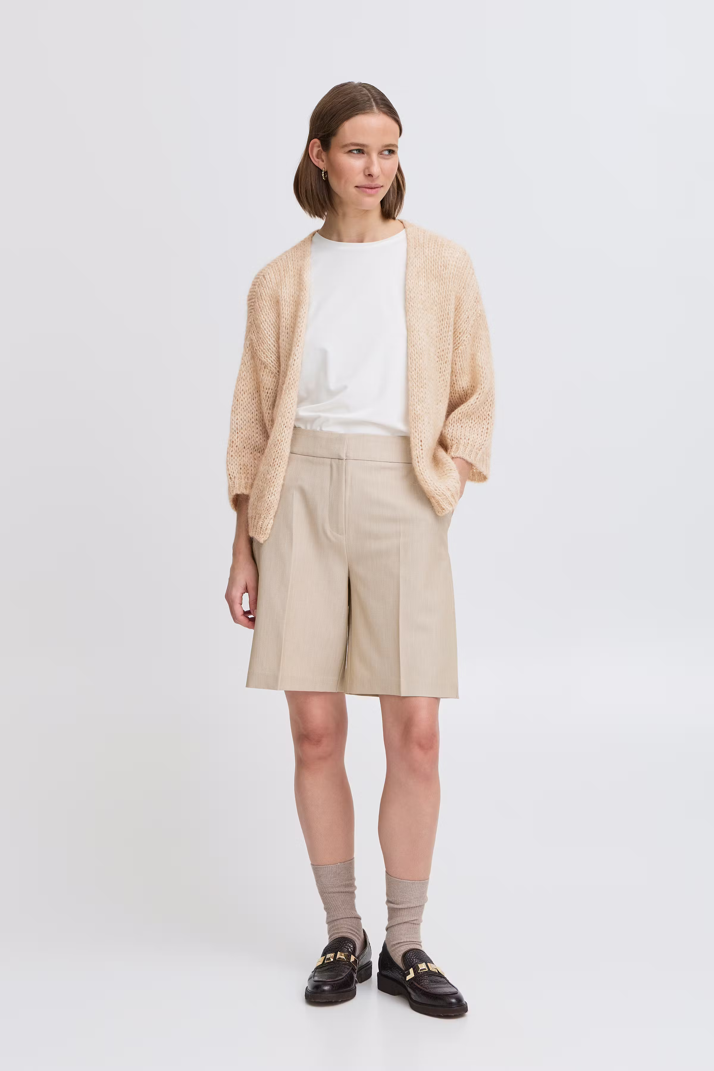 BYNONAX Strikket cardigan LOOKBOOK FRONT 20816622-1513041